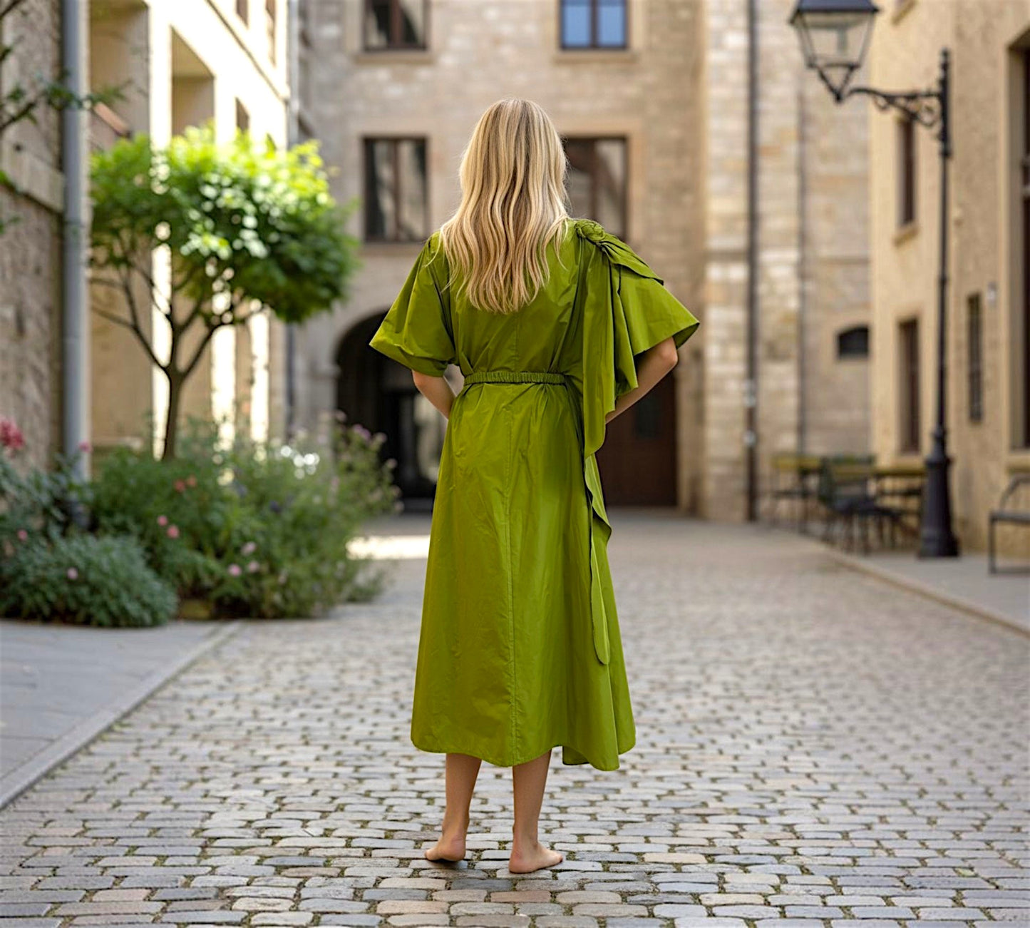 Bize Sculptural kimono Dress - Above the Crowd Boutique