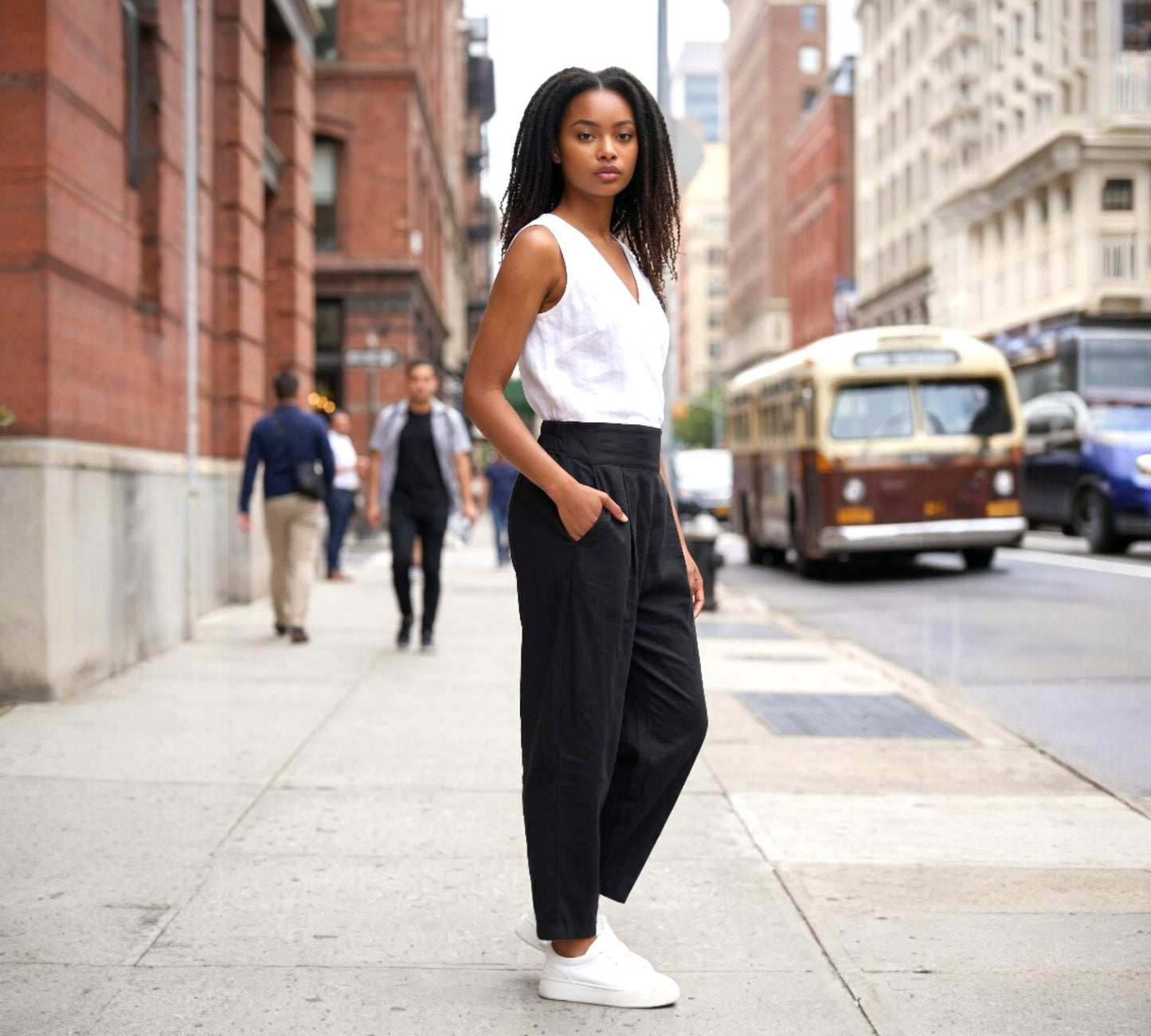 Bize Tailored Relaxed Pants - Above the Crowd Boutique