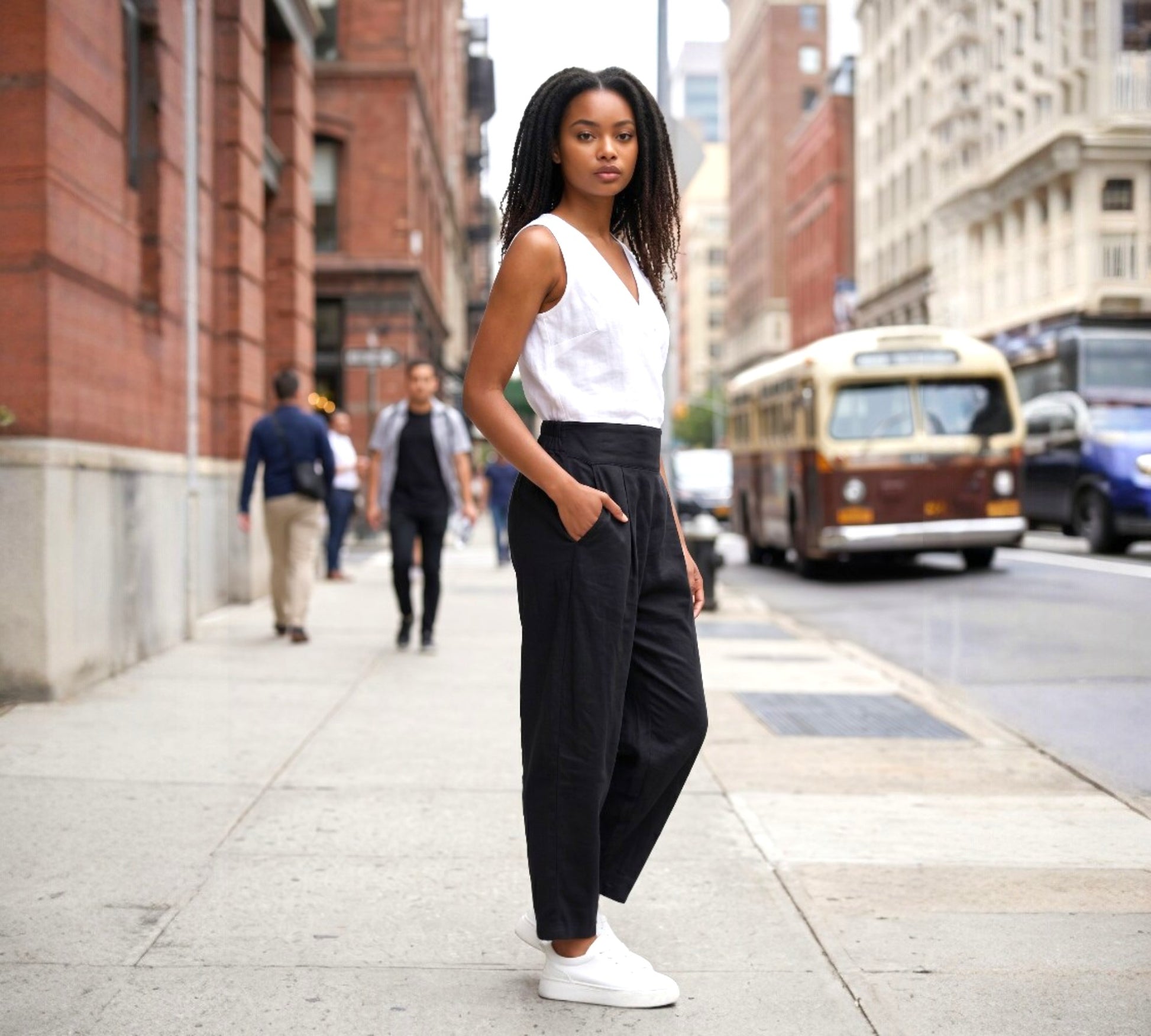 Bize Tailored Relaxed Pants - Above the Crowd Boutique