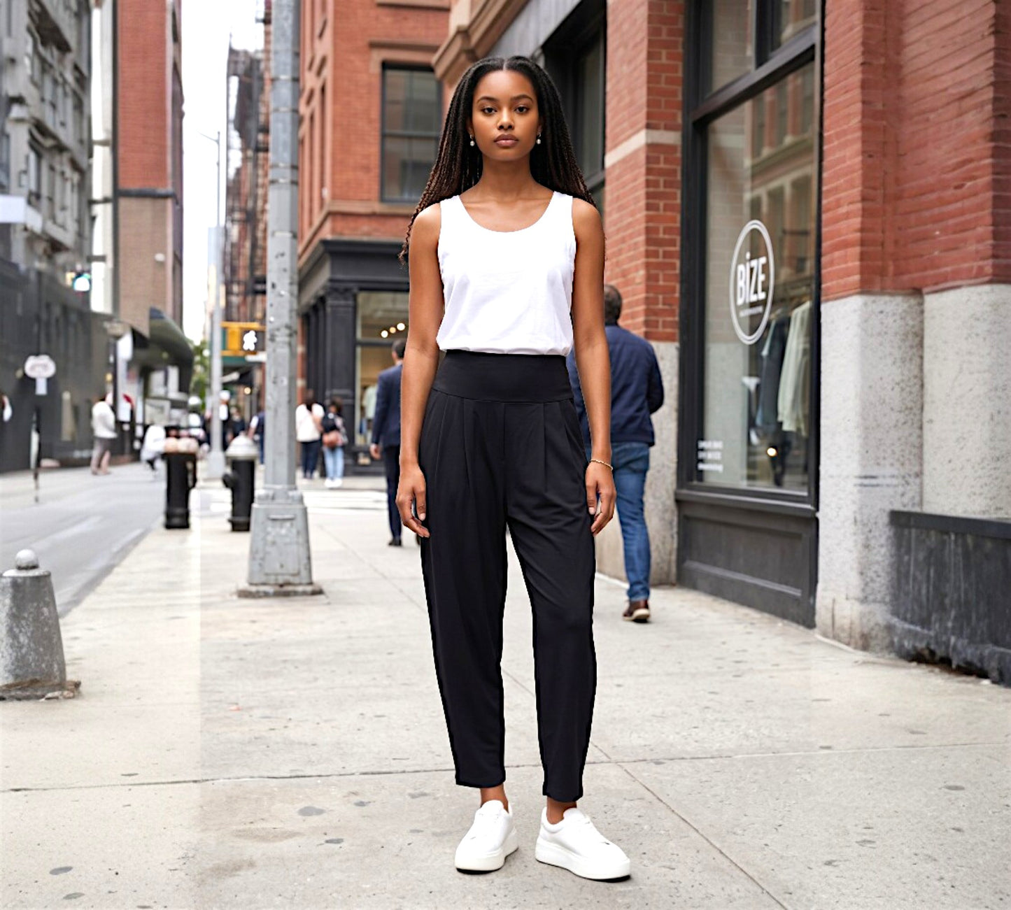 Bize Tailored Relaxed Pants - Above the Crowd Boutique