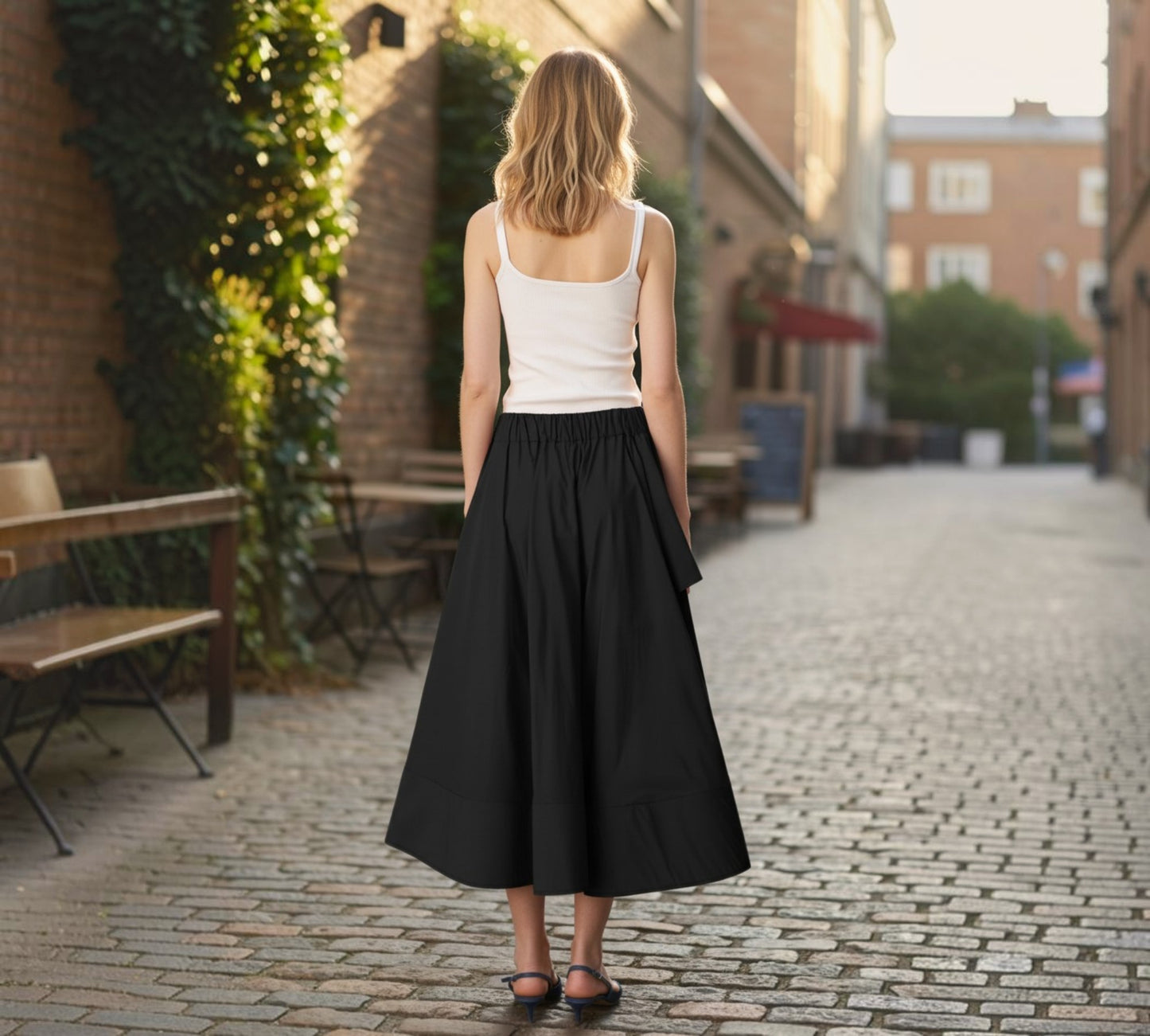 Bize Architectural Maxi Skirt - Above the Crowd Boutique