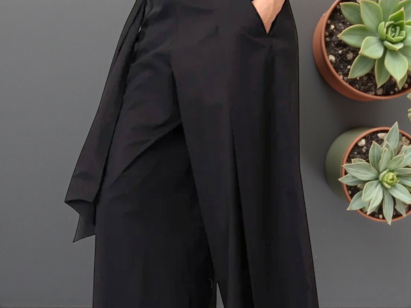 Bize Wide-Leg Wrap Pants - Above the Crowd Boutique