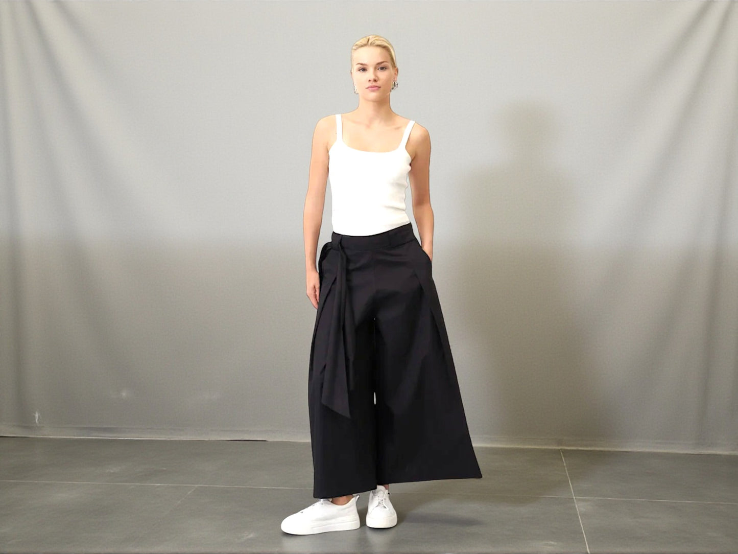 Bize Wide-Leg Wrap Pants - Above the Crowd Boutique