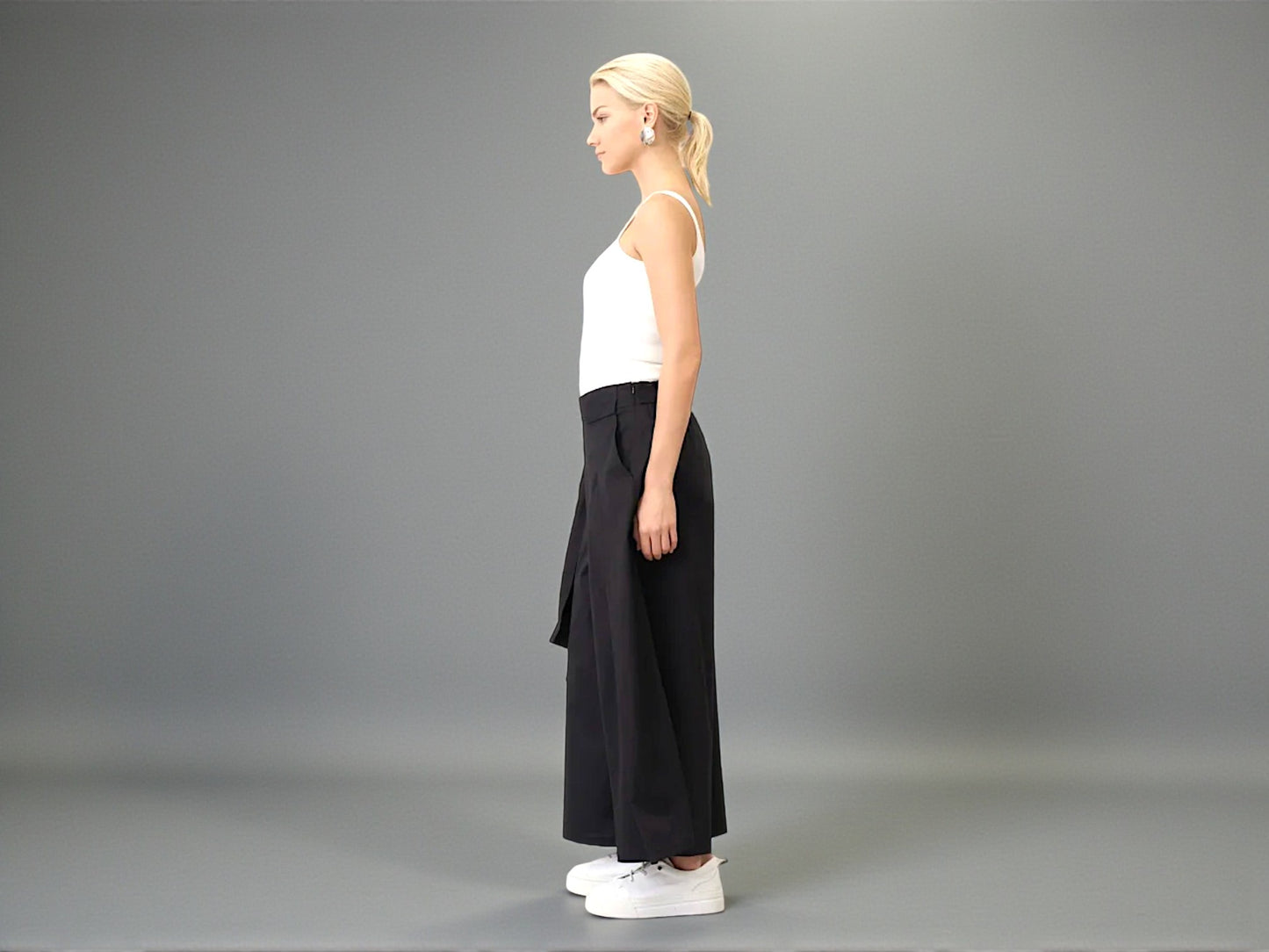 Bize Wide-Leg Wrap Pants - Above the Crowd Boutique