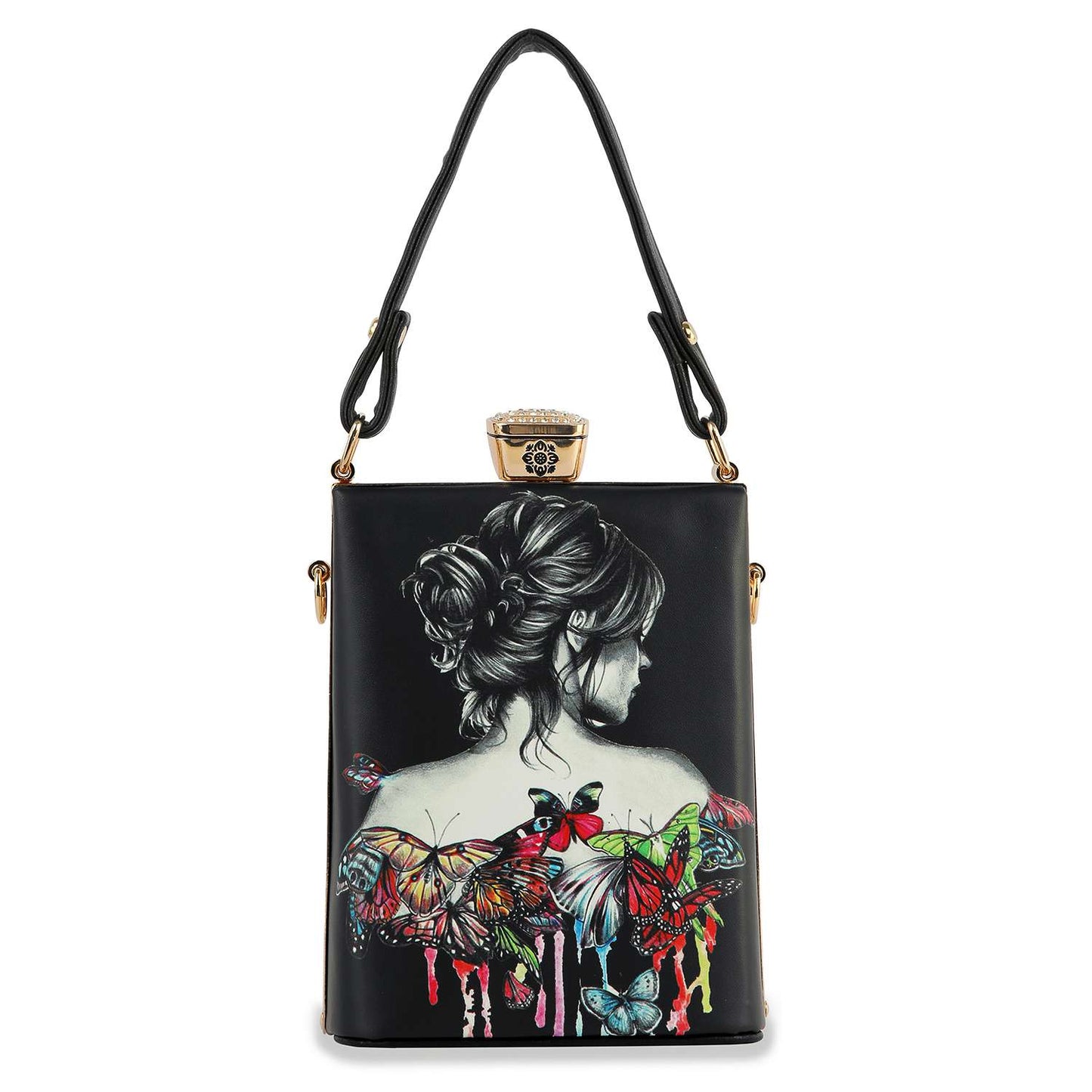 Retro Tattoo Art Design Petite Hand Tote 0230