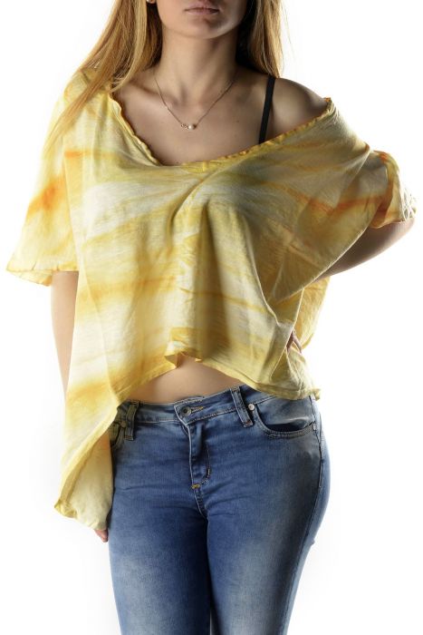 525 Yellow Oversized T-Shirt F0433 525