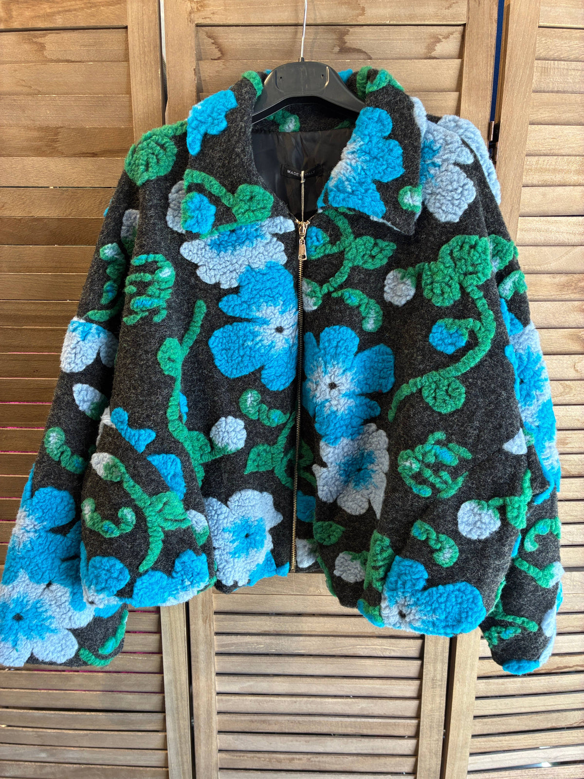 3D Floral Bouclé Wool Jacket – French Design - Above the Crowd Boutique