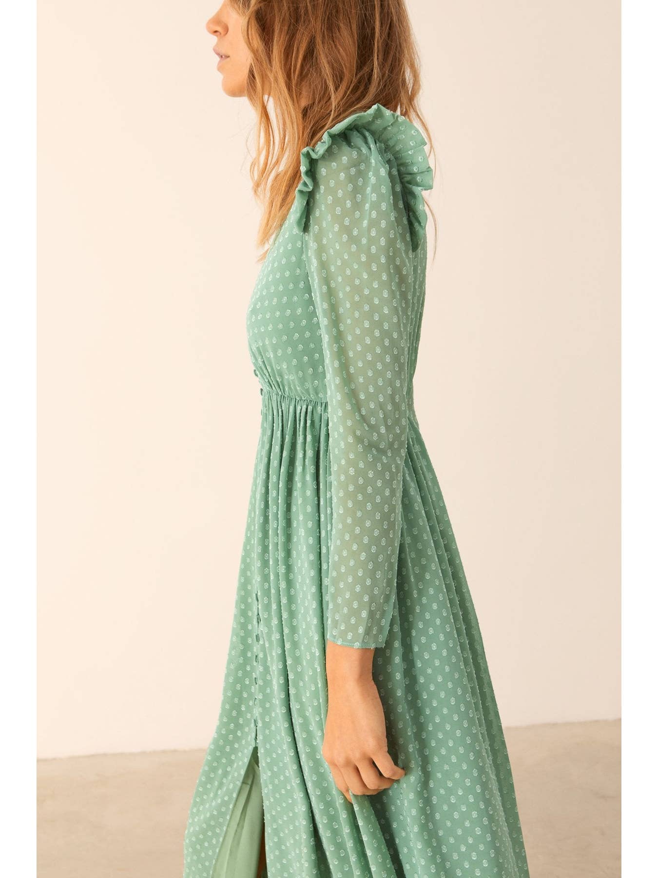 Bruna Tami Green Dress - Above The Crowd Boutique