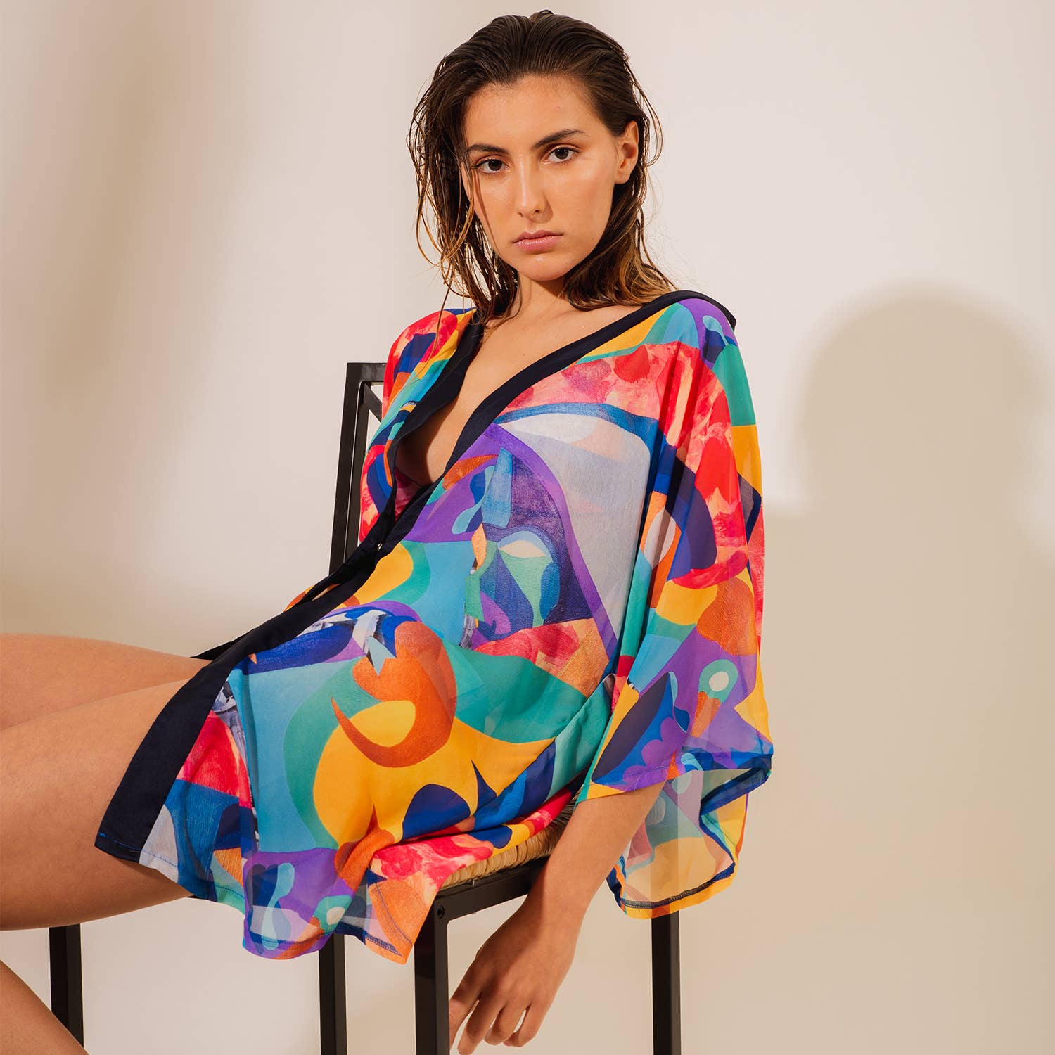 Aulala Paris Artistic Beachwear Kimono Aulala Paris