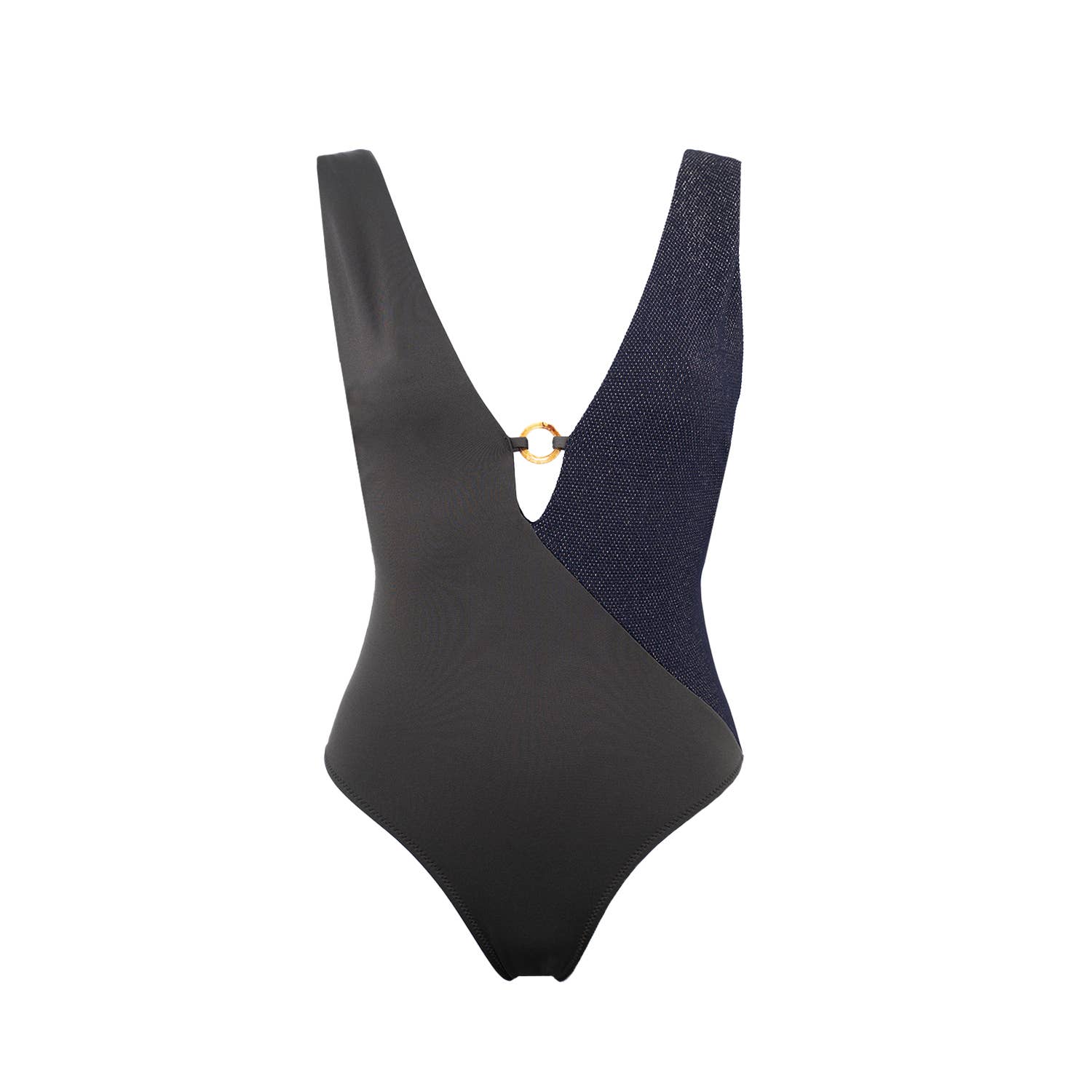 Aulala X Jade - Mix material 1 piece swimsuit Aulala Paris