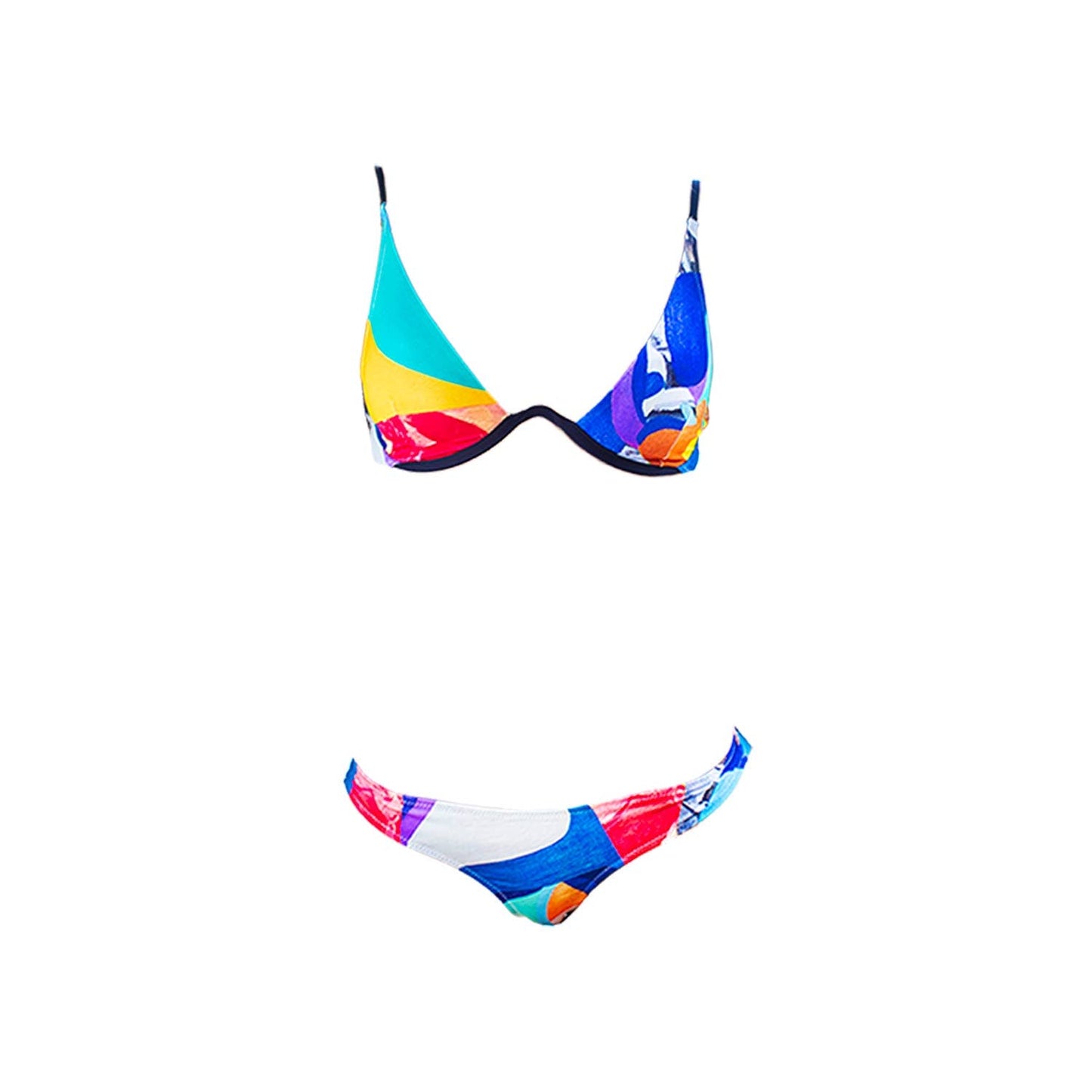 Aulala X Risbo - Art Inspired Triangle Bikini Set Aulala Paris