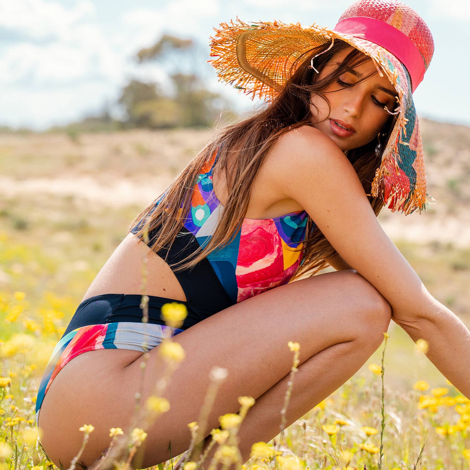 Aulala X Risbo - Artistic one-piece swimsuit Aulala Paris