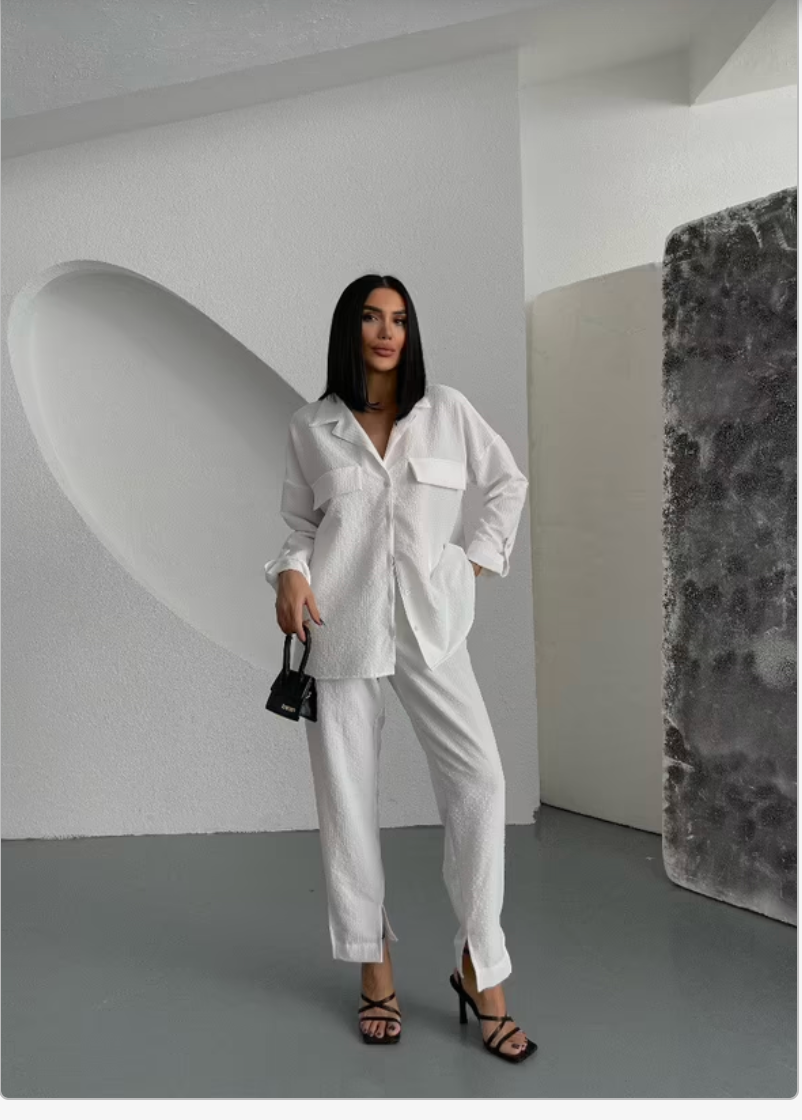 Lonca White Casual Suite - Above The Crowd Boutique