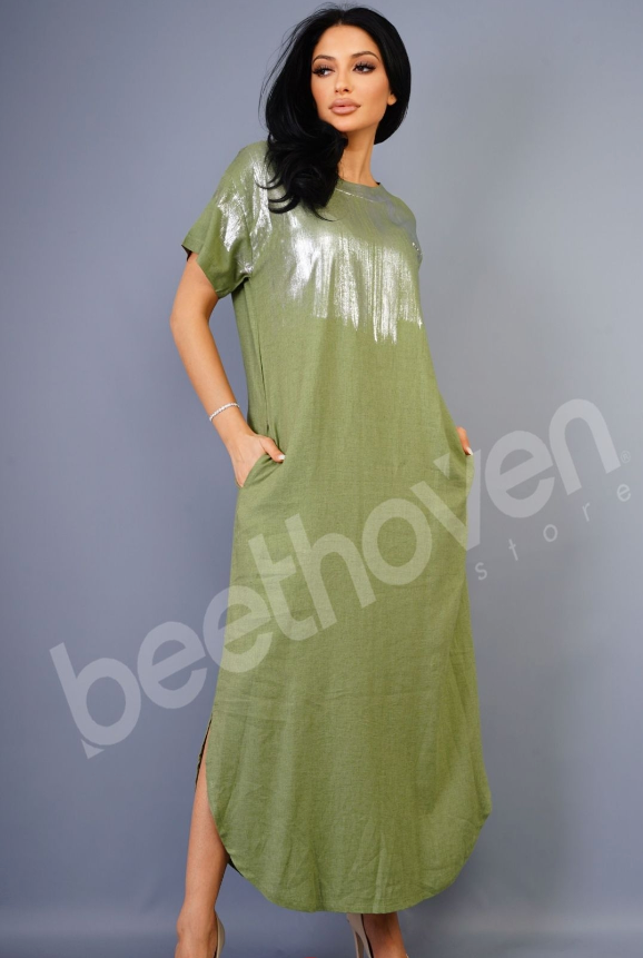 Beethoven Women Long Linen Dress SN4288 Beethoven