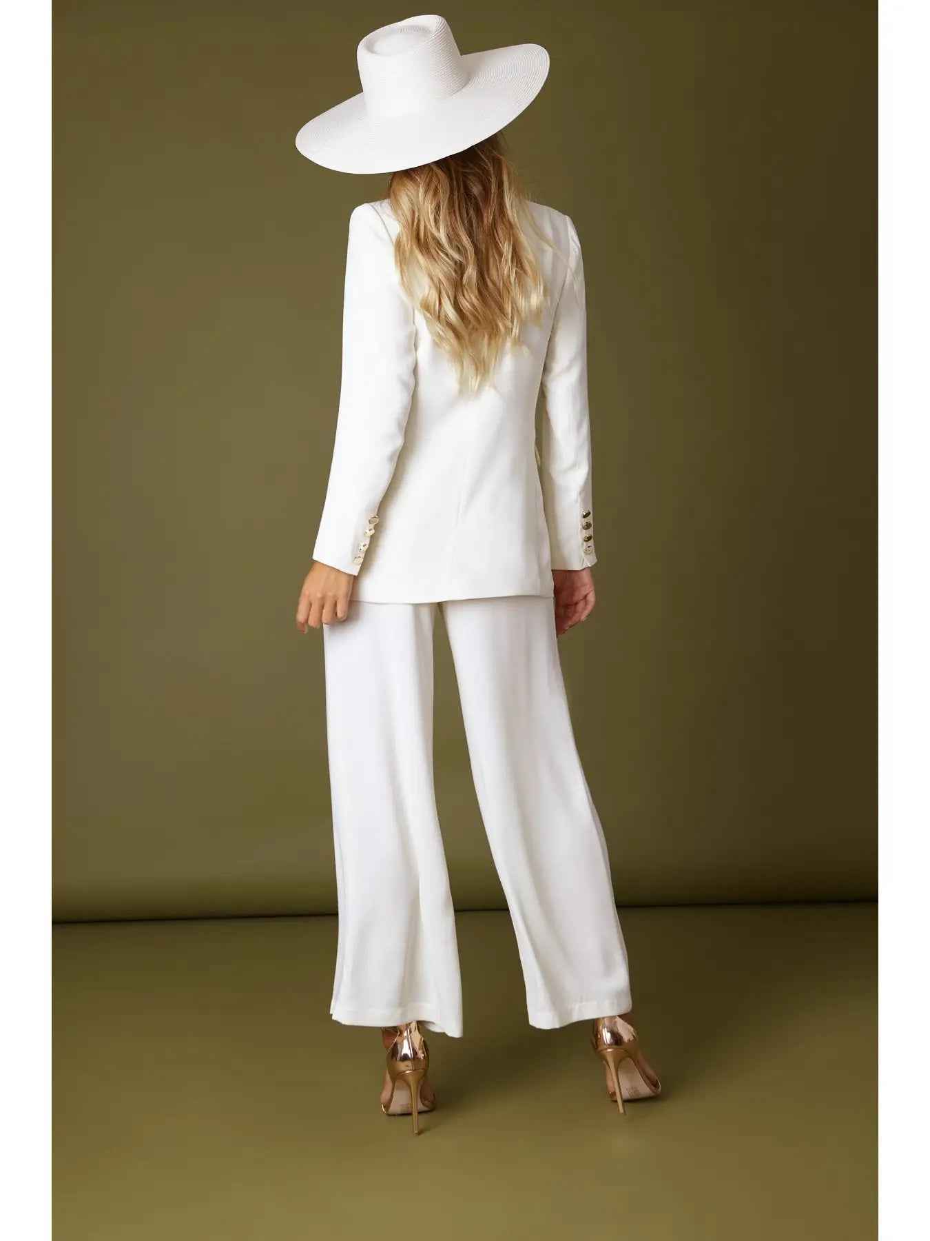 Bibi Blazer & Libi Culottes Suit - European Style, Gold Buttons Bruna