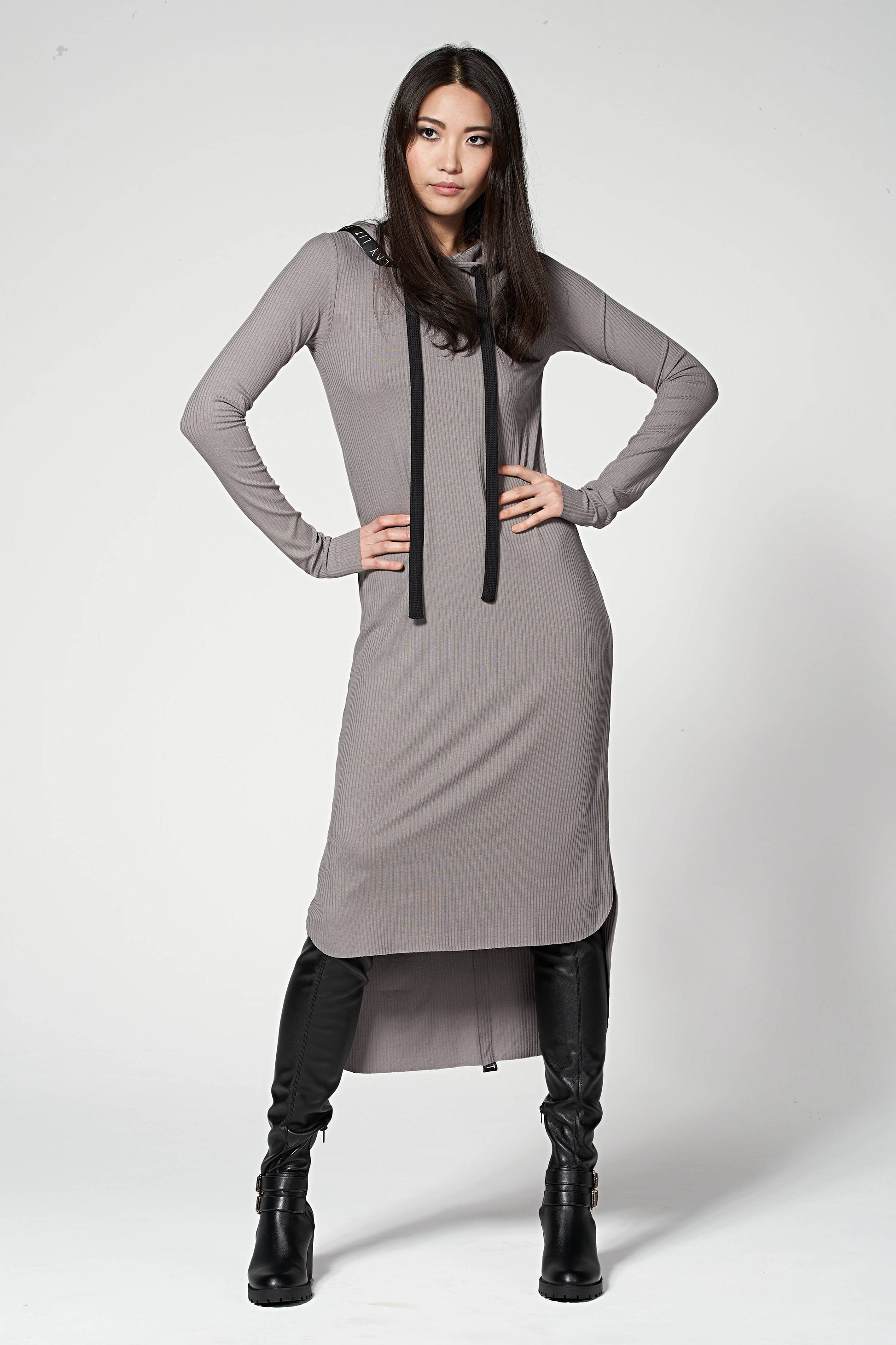 Billy Jersey Dress Taupe Ilay Lit