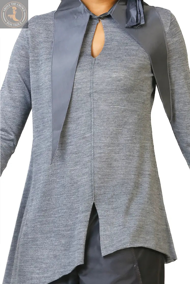 Bize 24W-BT045 Big Pointed Collar Knitwear Sweater Bize