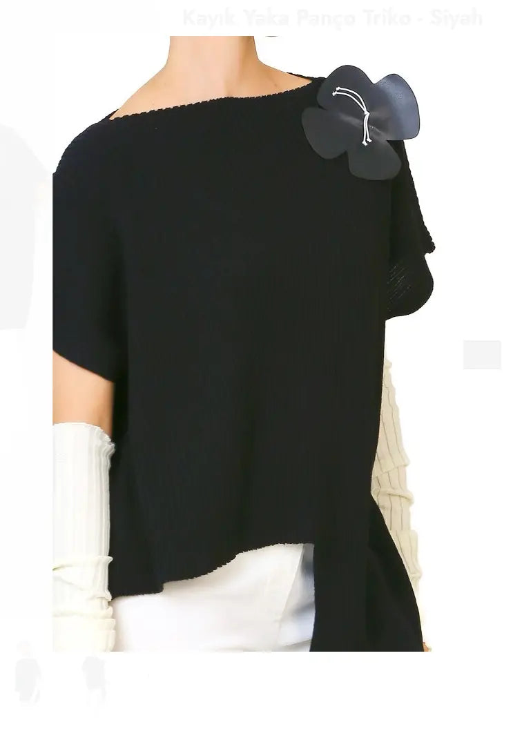 Bize Boat Neck Poncho Blouse 24W-BT055 Bize