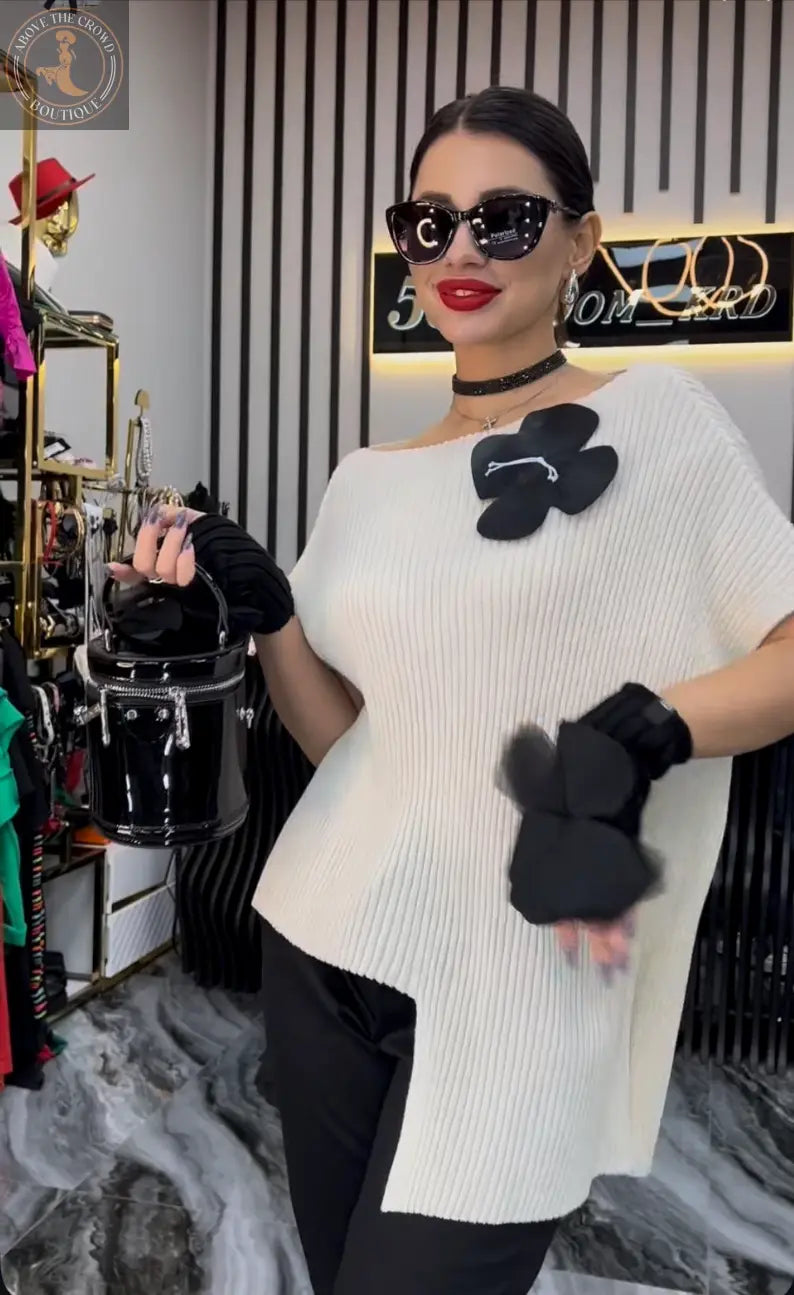 Bize Boat Neck Poncho Blouse 24W-BT055 Bize