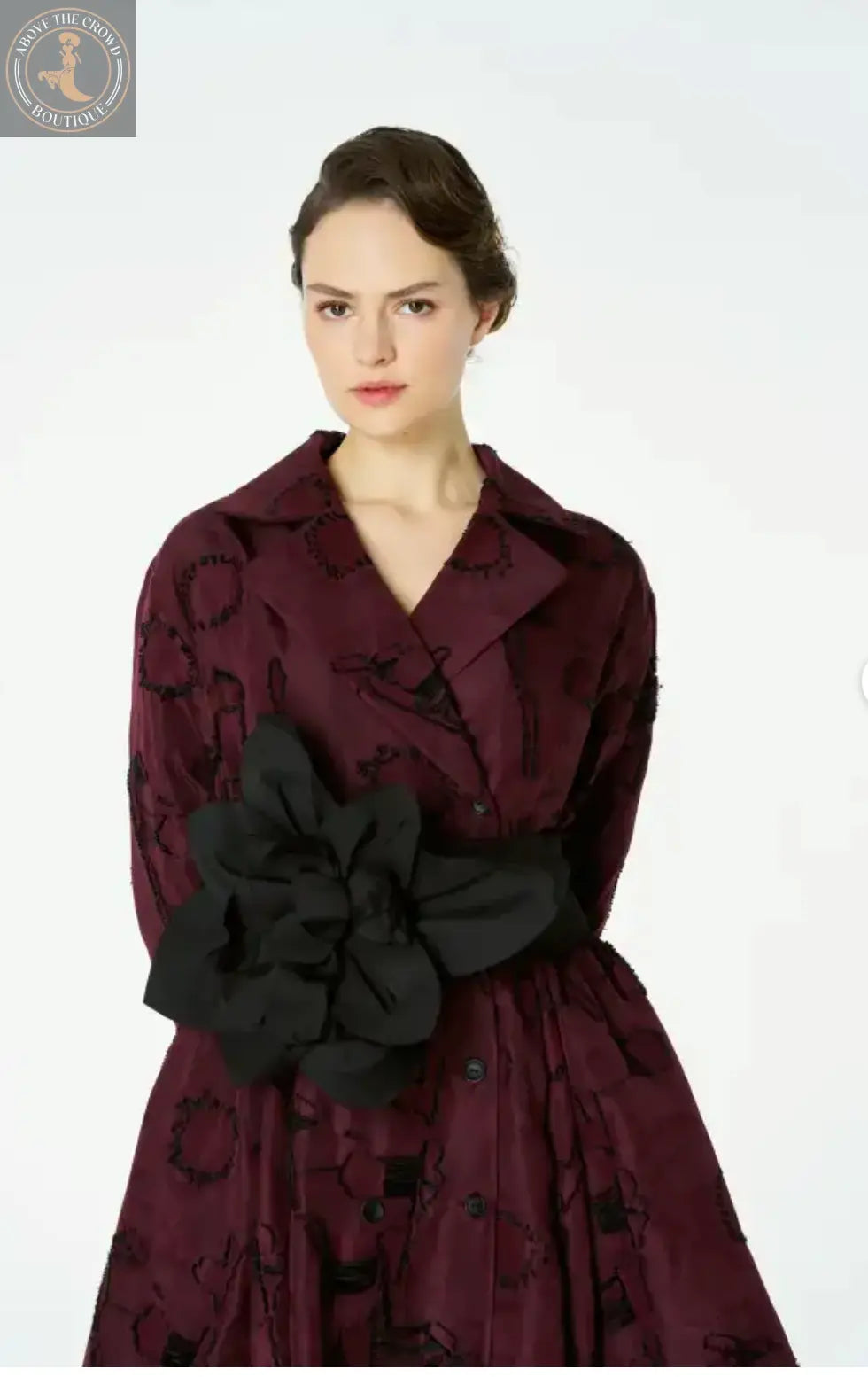 Bize Burgundy Helios Dress Bize