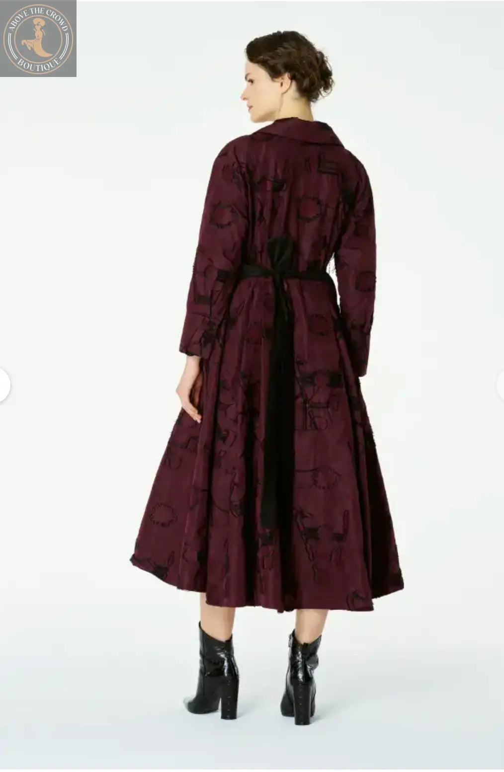 Bize Burgundy Helios Dress Bize