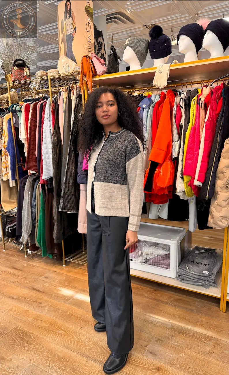 Bize Color Combination Cardigan BZTH-1023 Bize