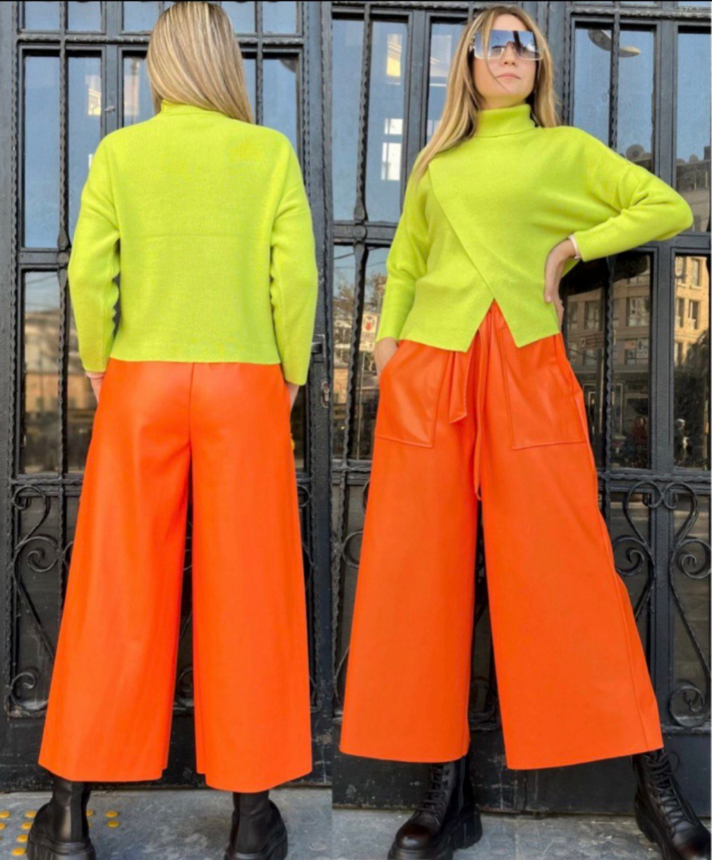 Bize Faux Leather Pants 5440 Bize