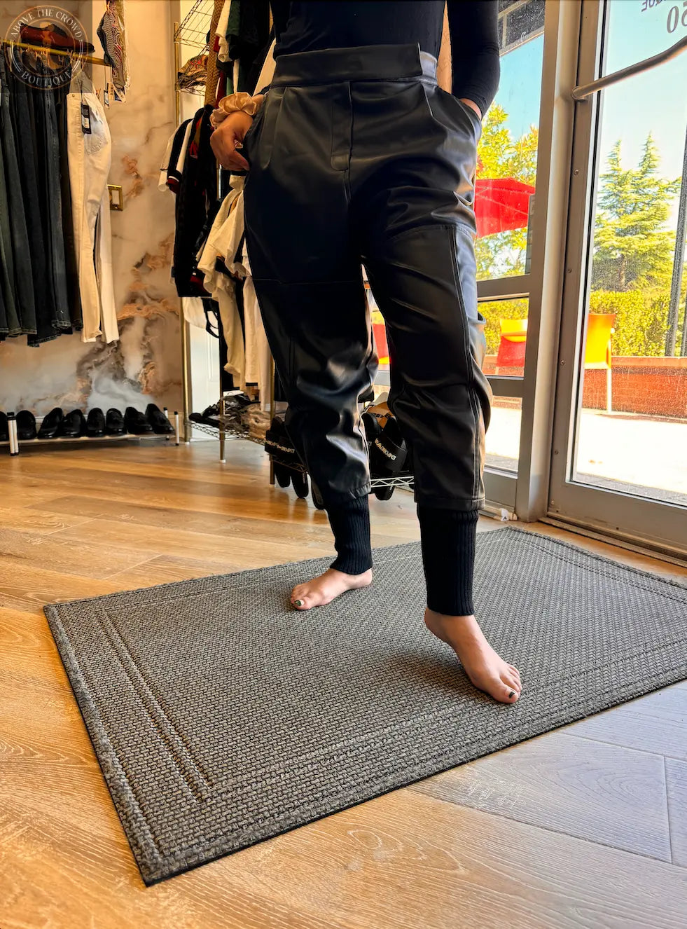 Bize Faux Leather Pants BZE 5474 Bize