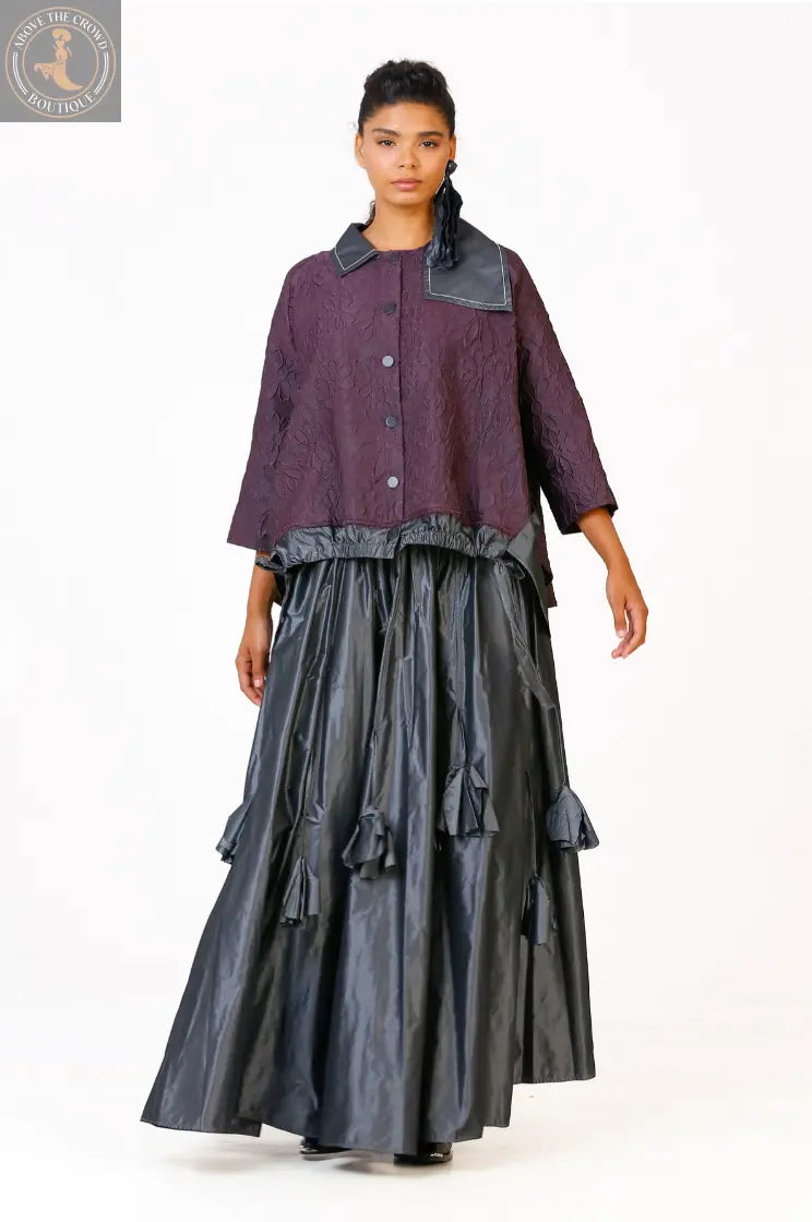 Bize Floral Printed Double Color Jacket 24W-BC5017 Bize