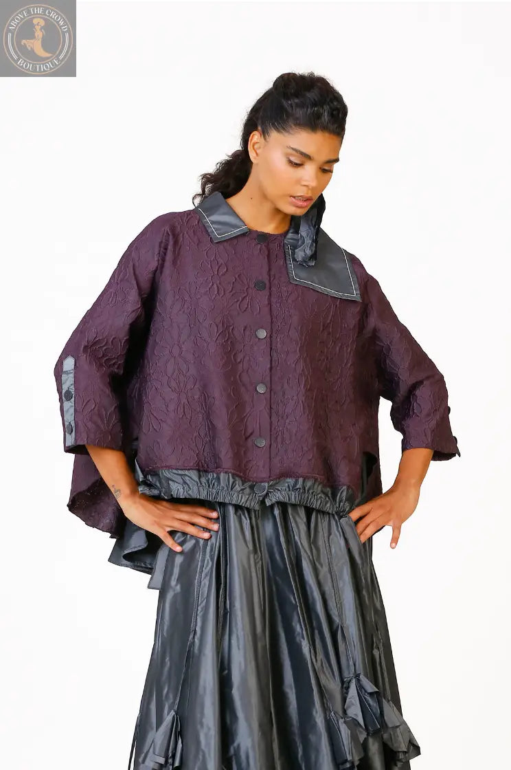 Bize Floral Printed Double Color Jacket 24W-BC5017 Bize