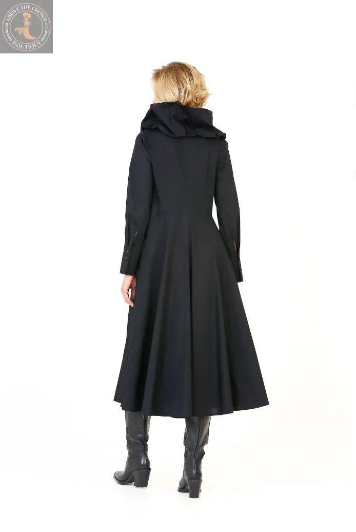 Bize Gathered Collar Zipper Front Dress 24W-BZ2010 Bize