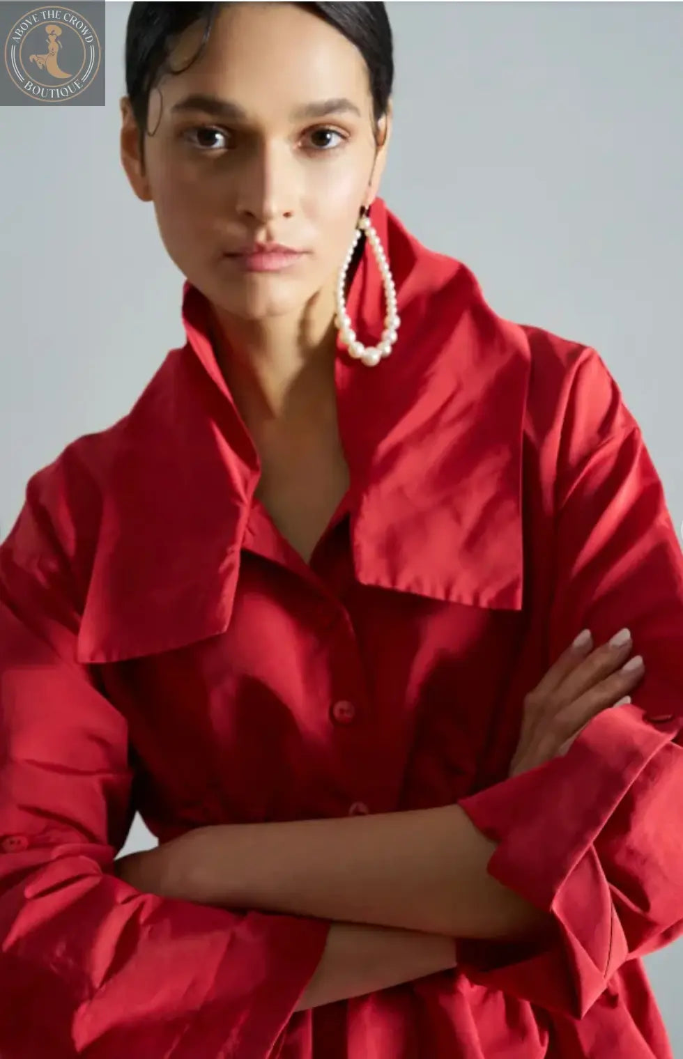 Bize Gathered Taffeta Jacket - Above the Crowd Boutique