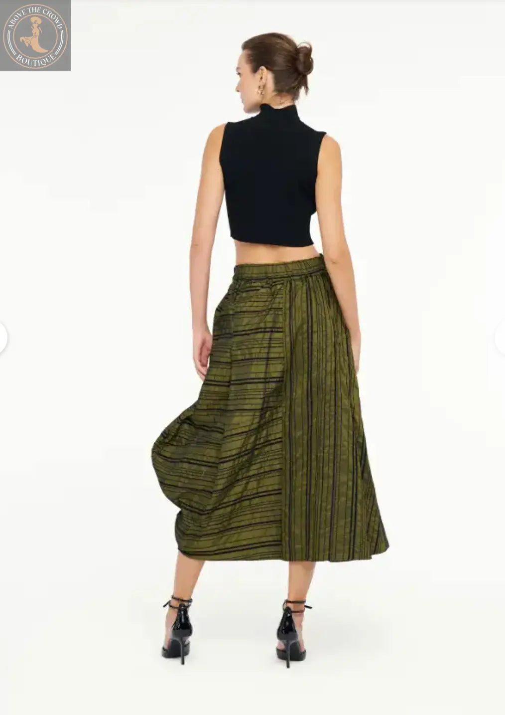 Bize Janus Green Skirt - Above the Crowd Boutique