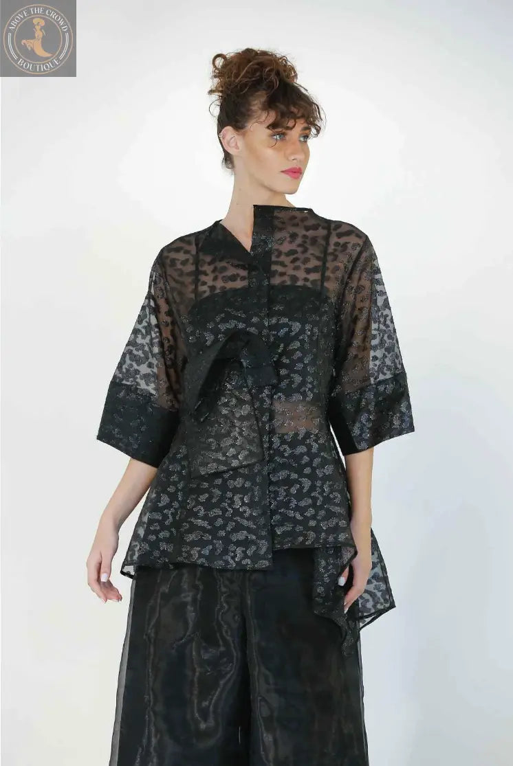 Bize Leopard Tulle Jacket 24SS-BZE1169 Bize