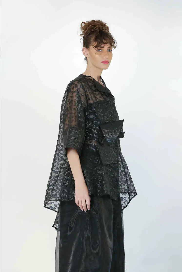 Bize Leopard Tulle Jacket 24SS-BZE1169 Bize