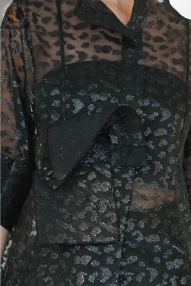 Bize Leopard Tulle Jacket 24SS-BZE1169 Bize