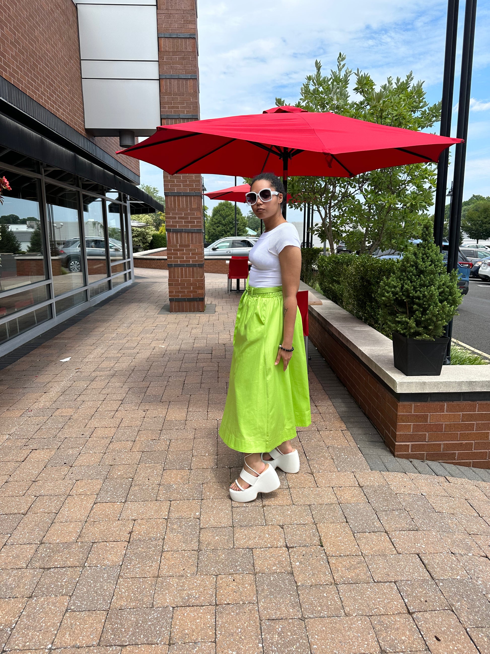 Bize Lime Green Skirt BZ5607 Bize