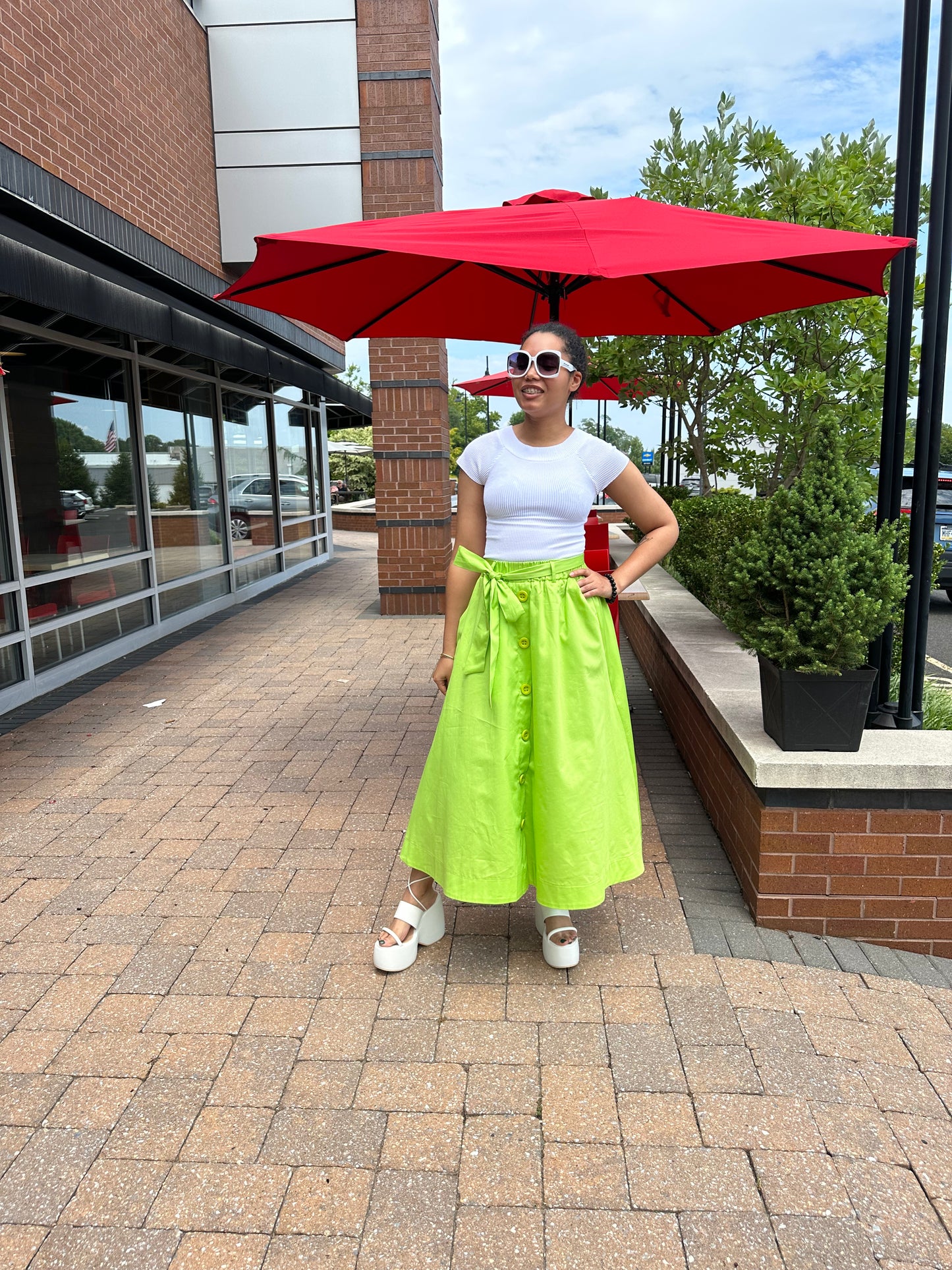 Bize Lime Green Skirt BZ5607 Bize