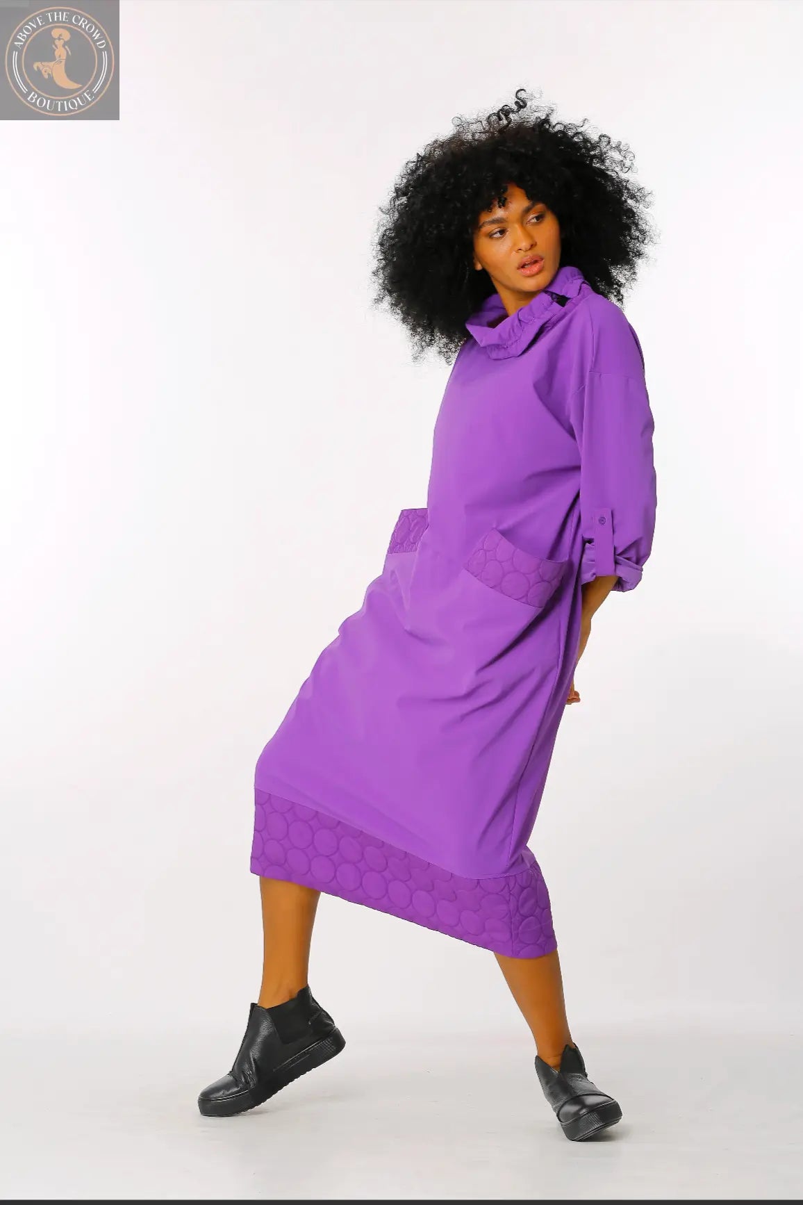 Bize Long Purple Dress BZ2773 Bize