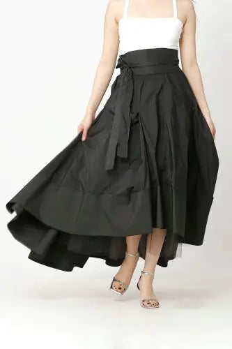 Bize Pleated Taffeta Skirt BZE5049 Bize