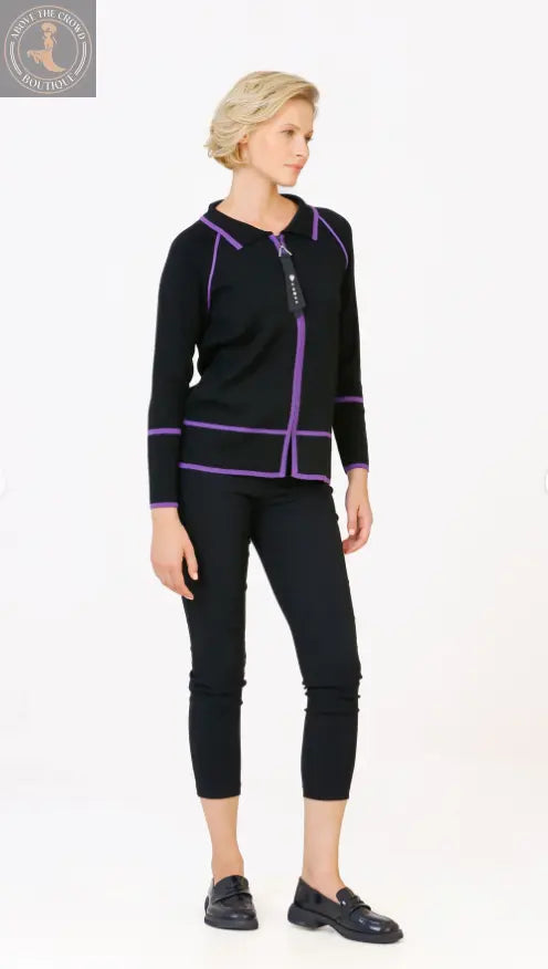 Bize Striped Knitwear Jacket 24FW-BZ038 Bize