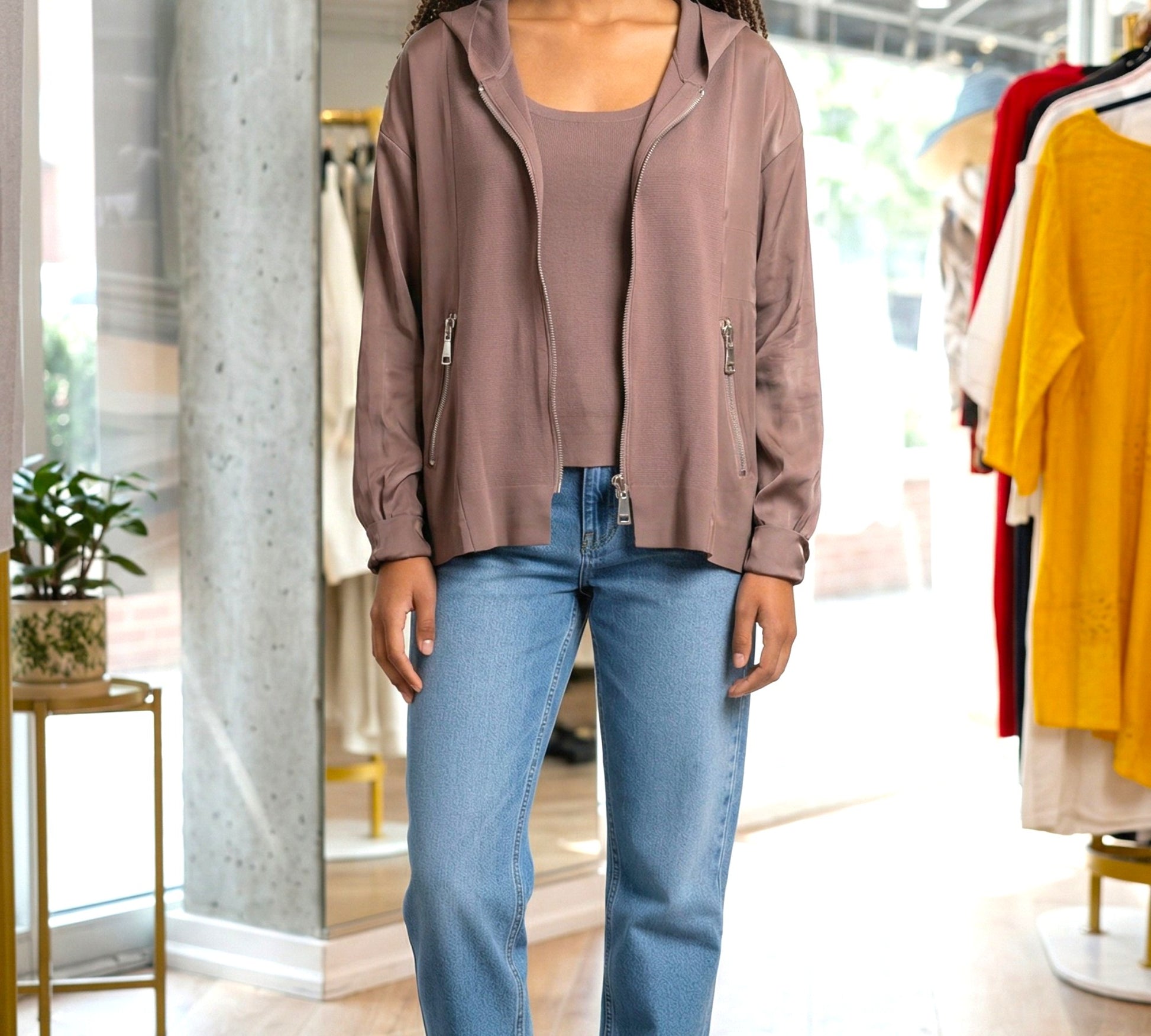 Bize European Oversized Hoodie: Define Your Urban Style with Statement Zipper Details Bize