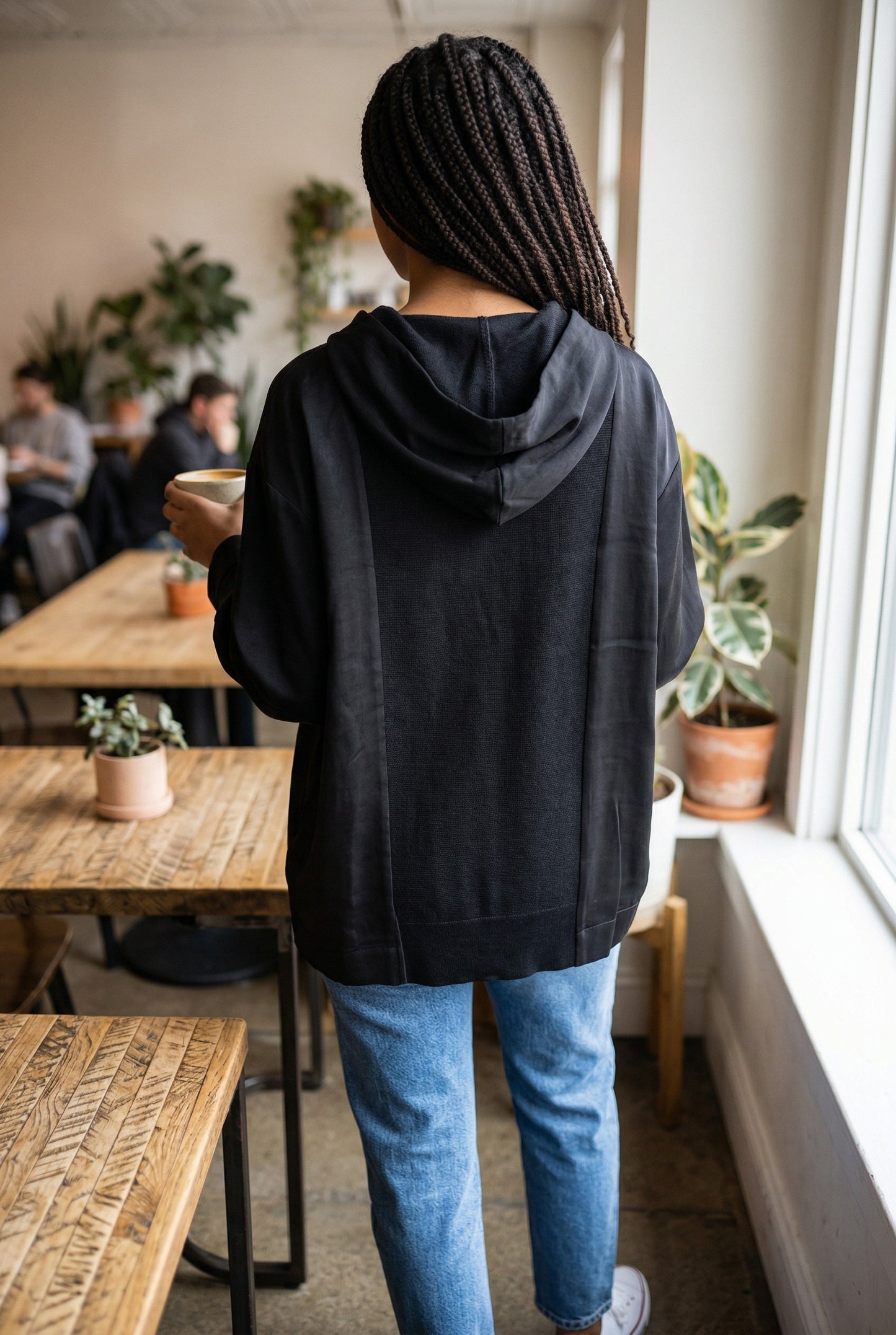 Bize European Oversized Hoodie: Define Your Urban Style with Statement Zipper Details Bize