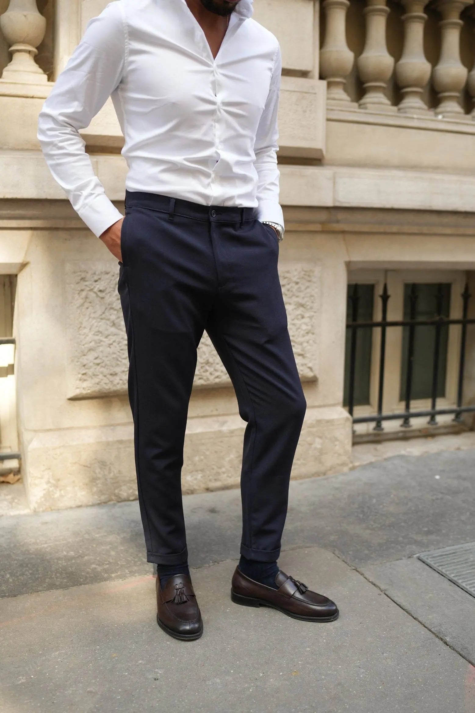 Blue Chino Men Navy Pants 620342 DONATO