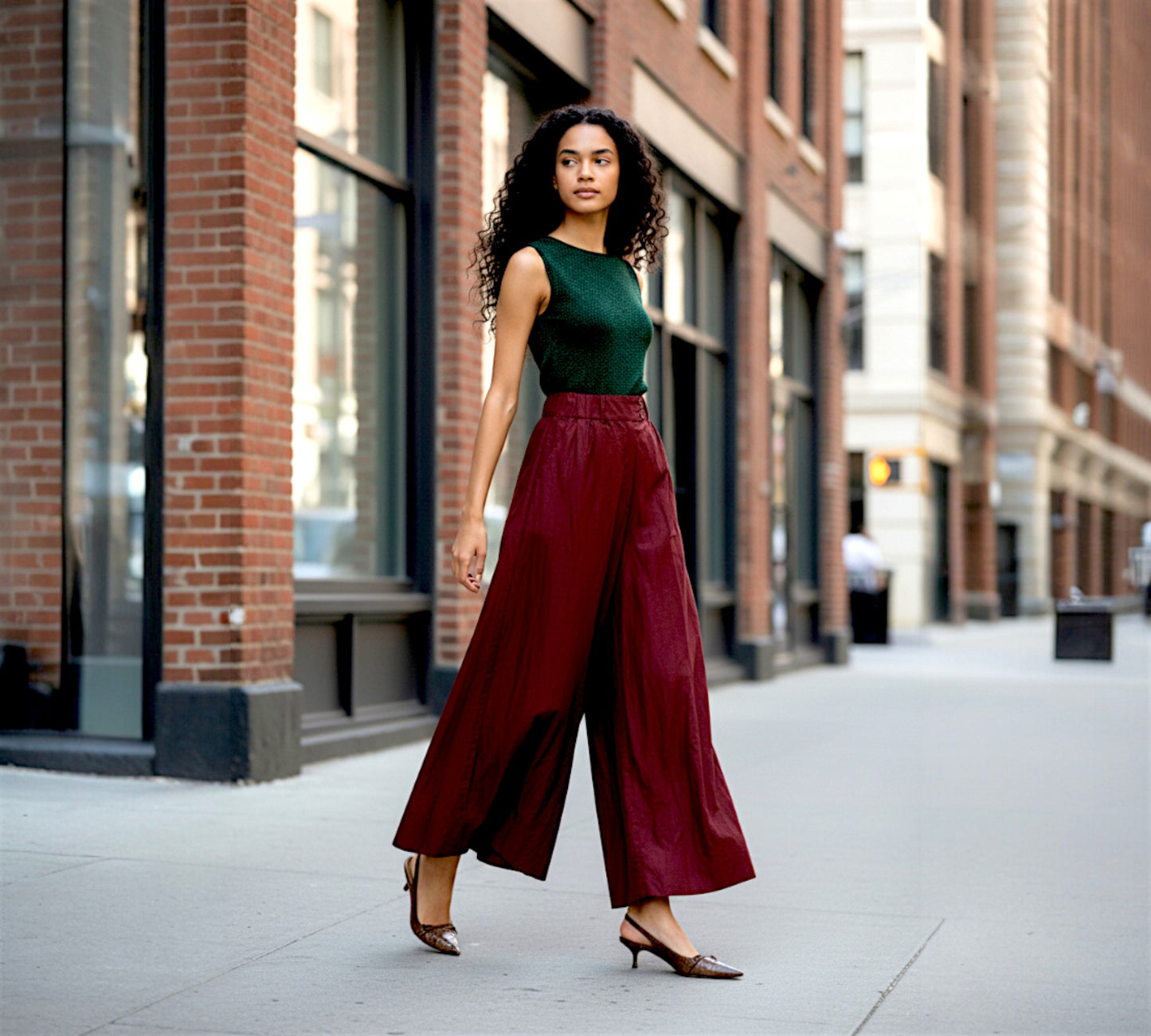Bize Wrinkled Taffeta Pants - Above the Crowd Boutique