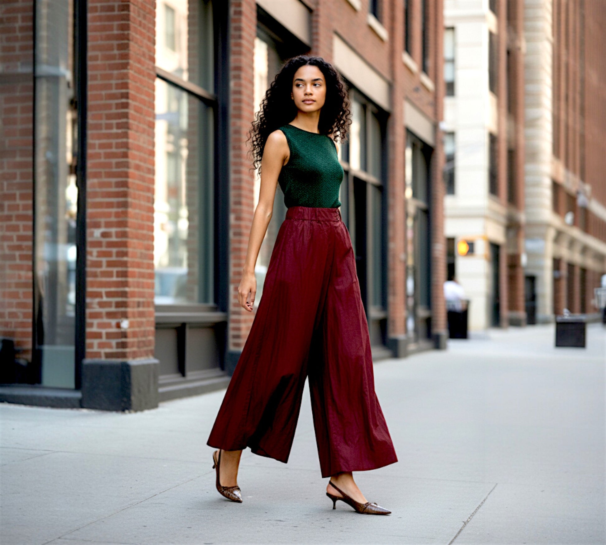 Bize Wrinkled Taffeta Pants - Above the Crowd Boutique
