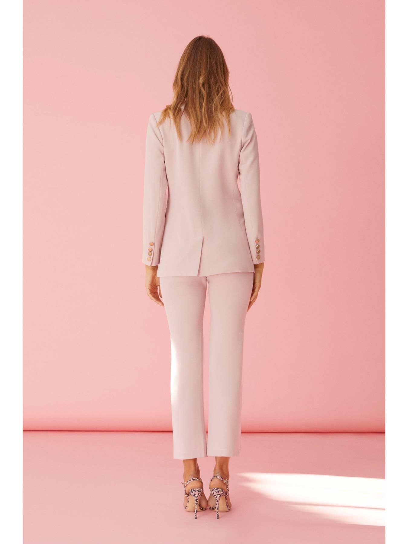 Bruna Cornelia Jacket & Alexandra Women Pants Suit Pink Bruna