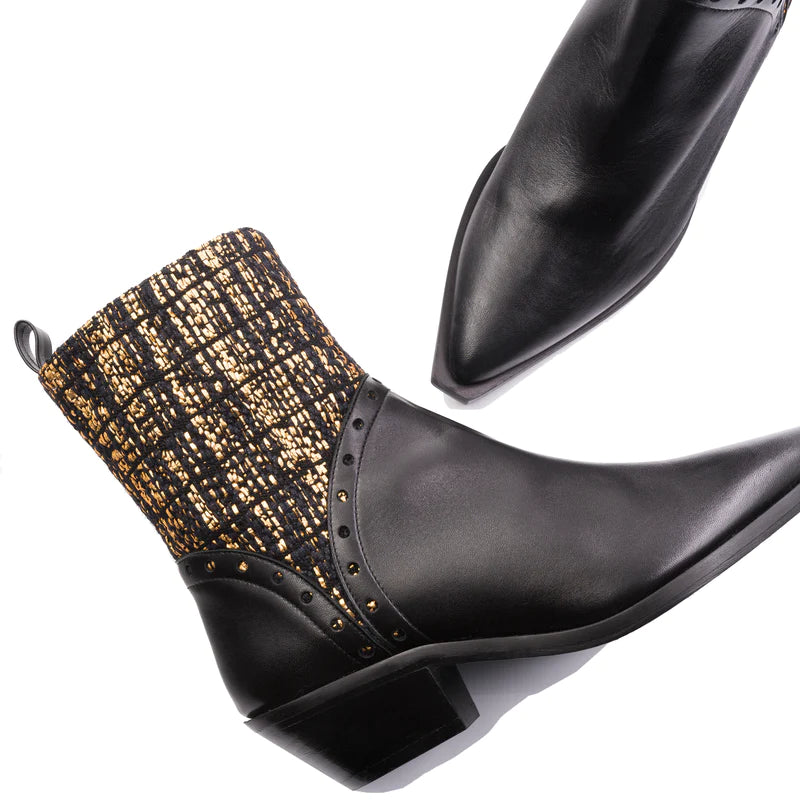 Lola&Lo Cassie Black Gold Rain - Above The Crowd Boutique