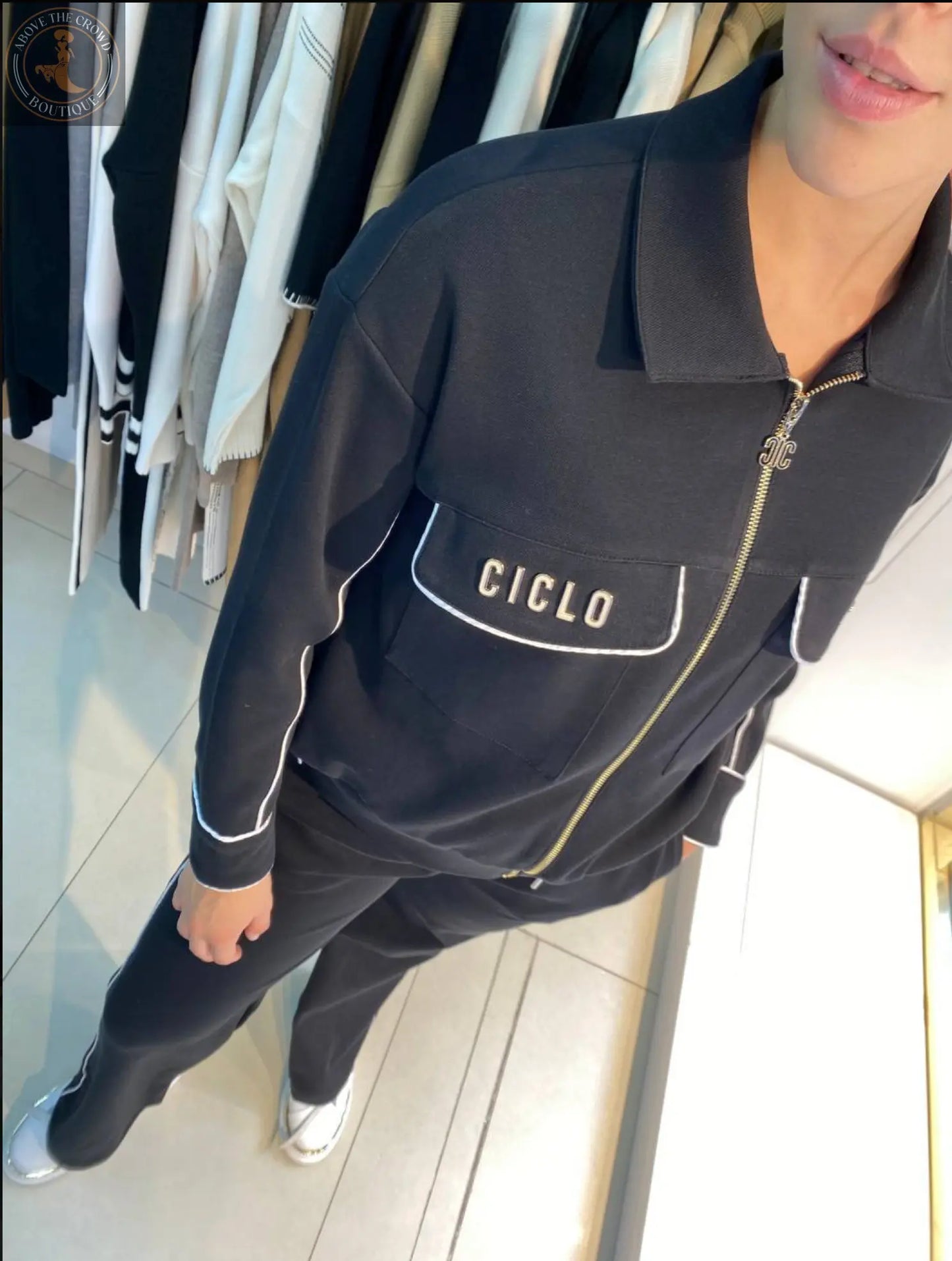 “CICLO” Two-Piece Suit - Above the Crowd Boutique