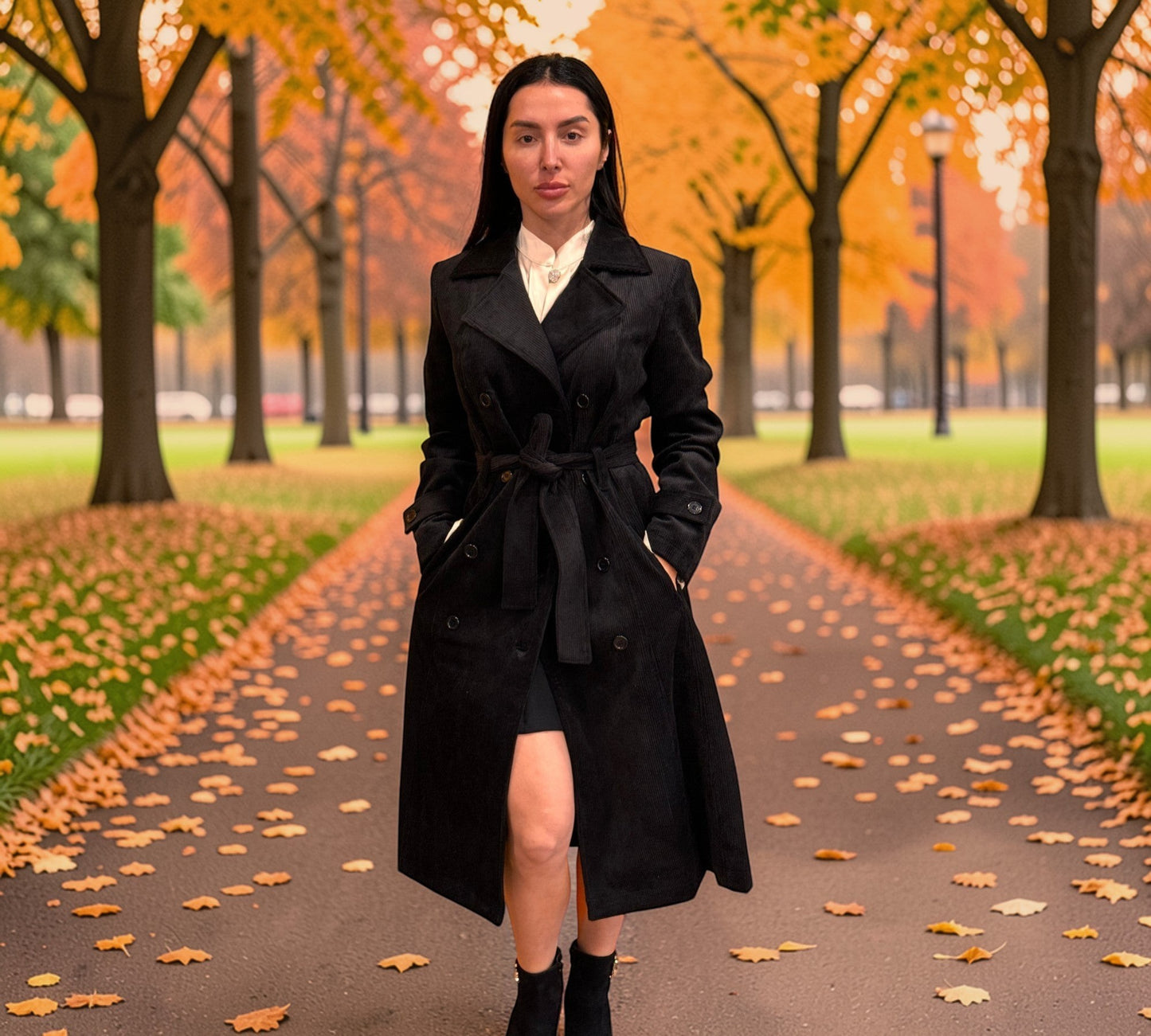 Carmen Milano Corduroy Coat Carmen Milano